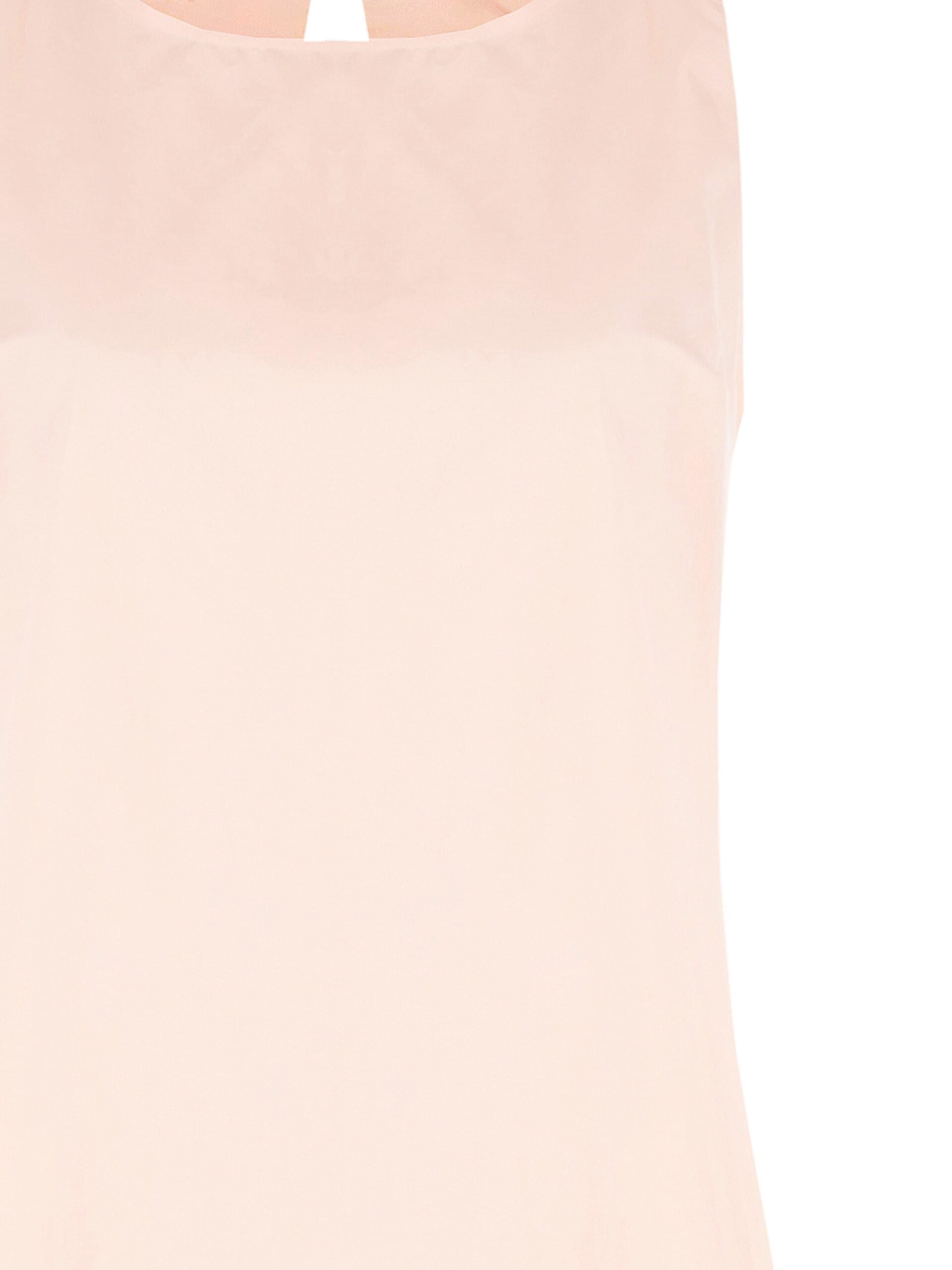 Abito Lungo Ampio In Cotone Con Rouches Dietro Rinascimento