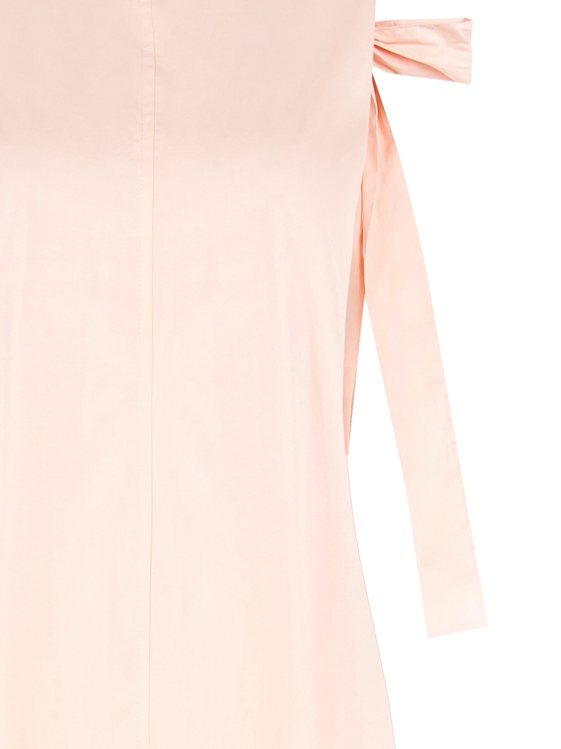 Abito Midi Ampio A Trapezio In Cotone Con Fiocco Dietro Rinascimento