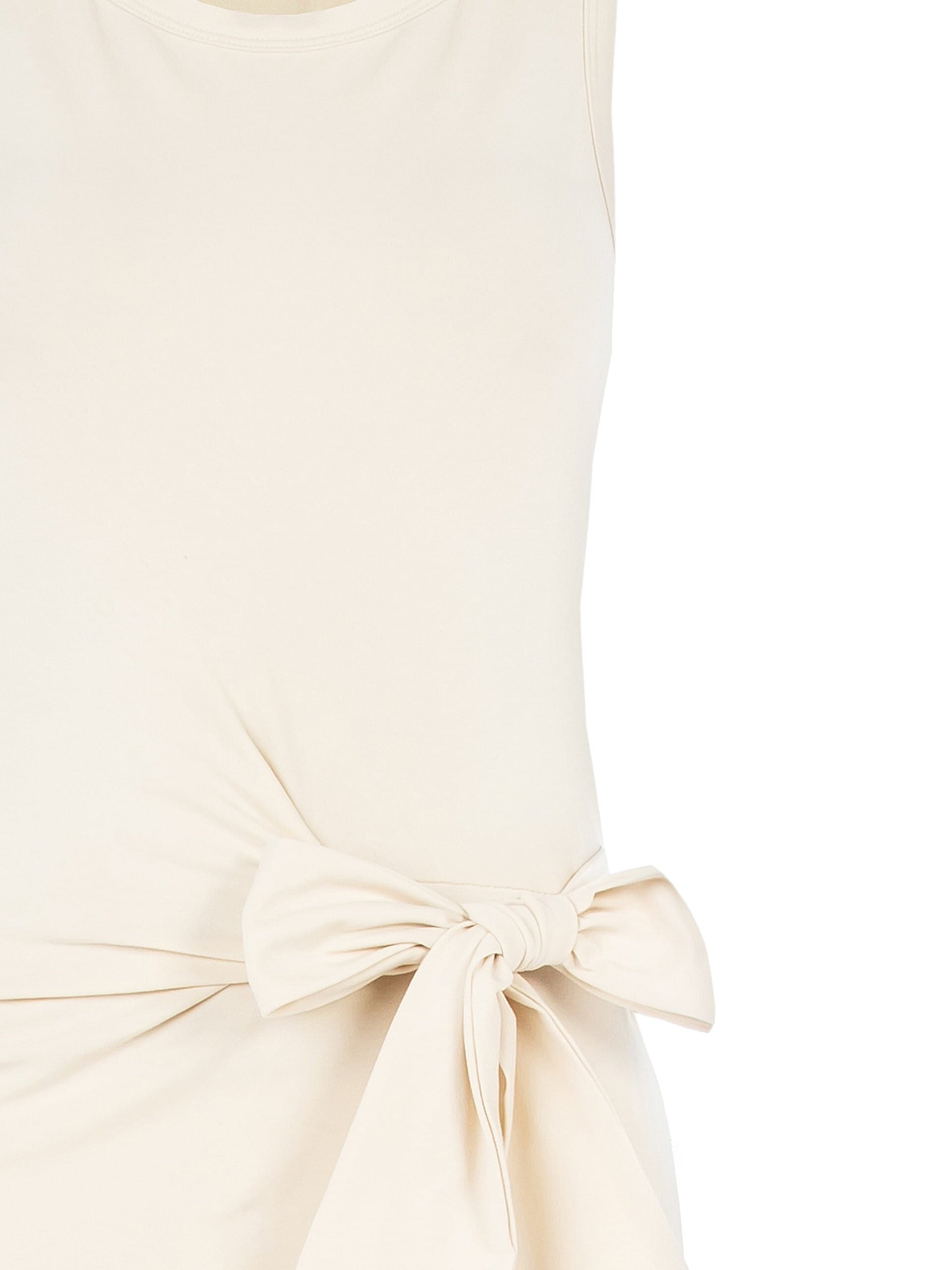 Abito Lungo Aderente In Jersey Cotone Con Fiocco Sul Fianco Rinascimento