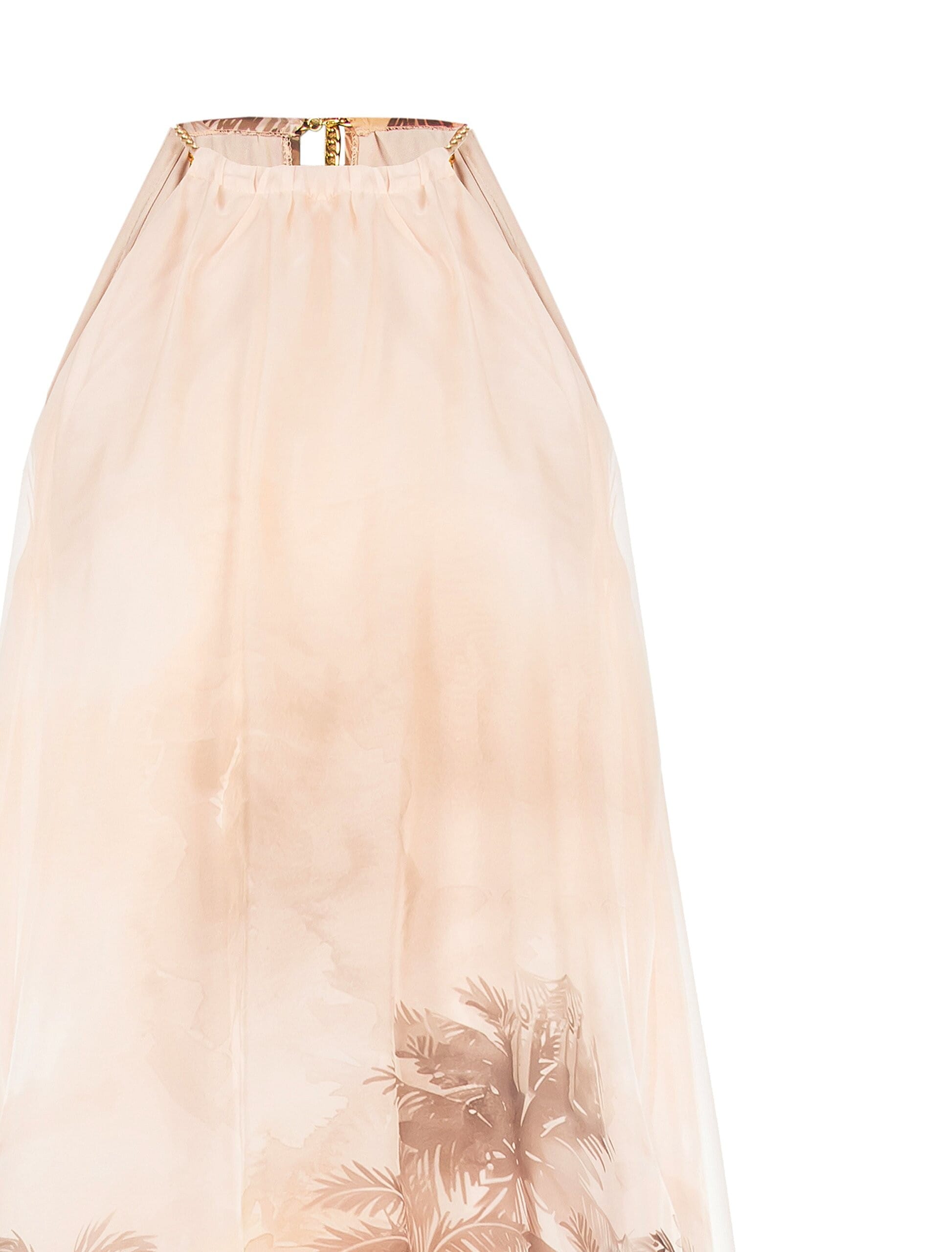 Rinascimento - Robe ballon courte en mousseline imprimée