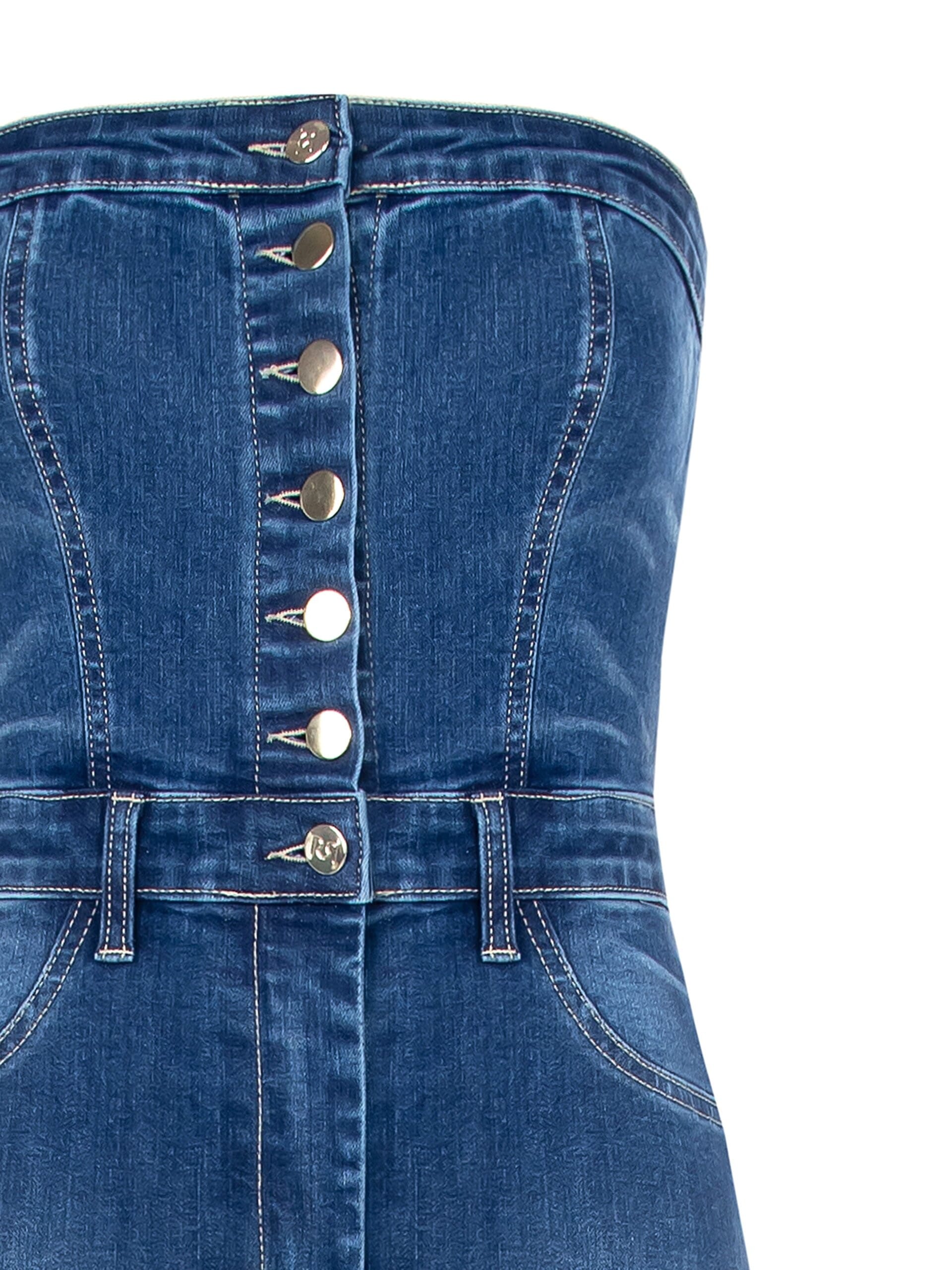 Tuta Intera A Zampa In Denim Rinascimento