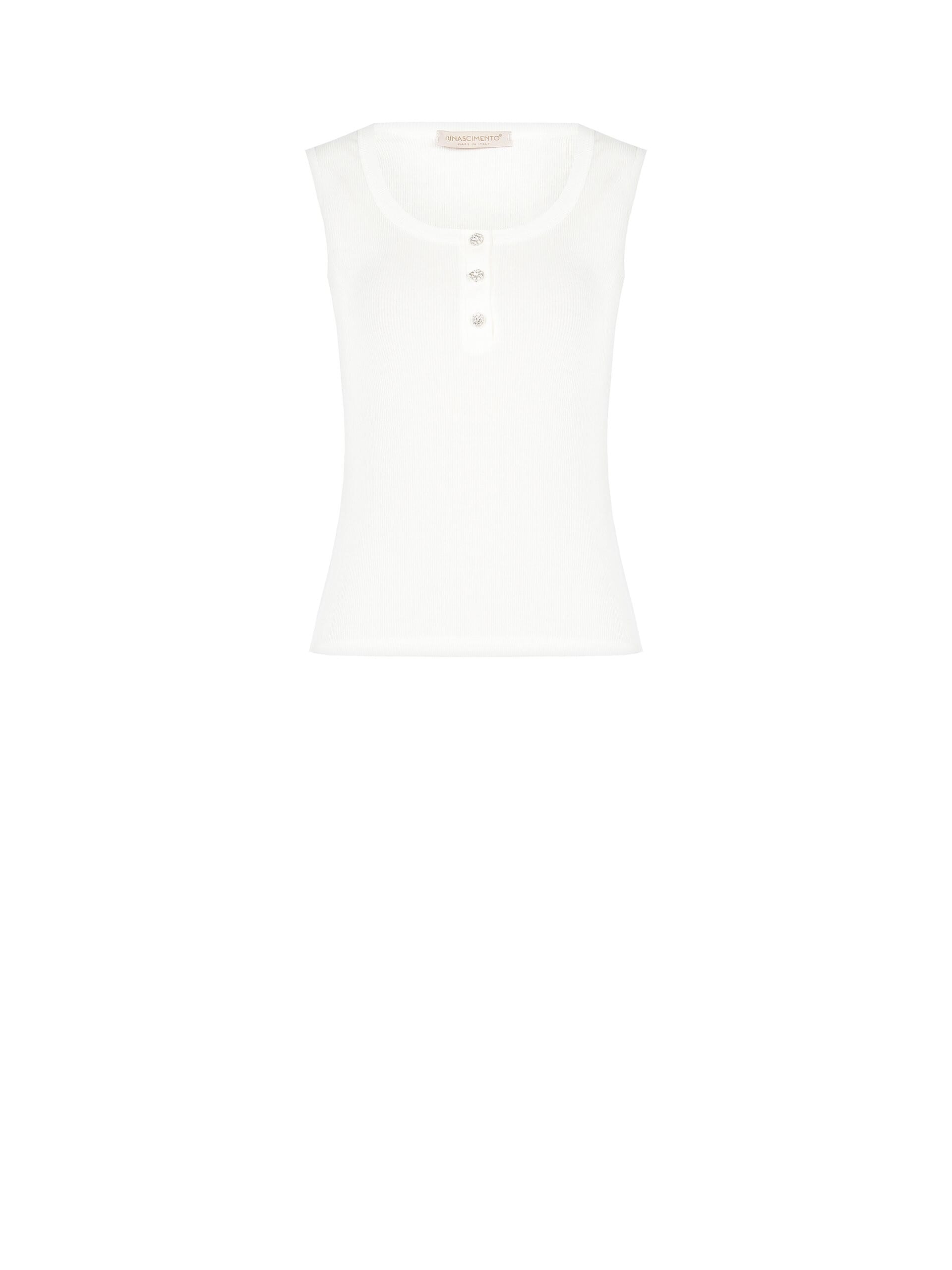 Serafino Top with Jewelled Buttons Rinascimento