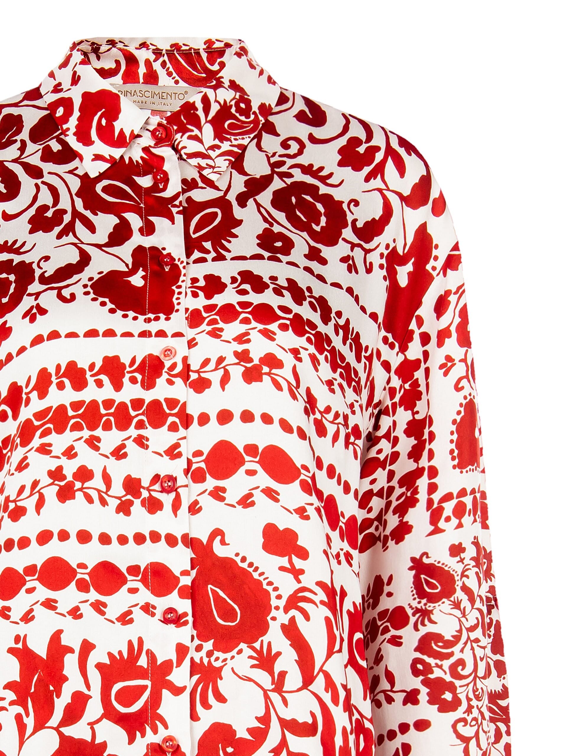 Camicia Oversize In Viscosa Rinascimento