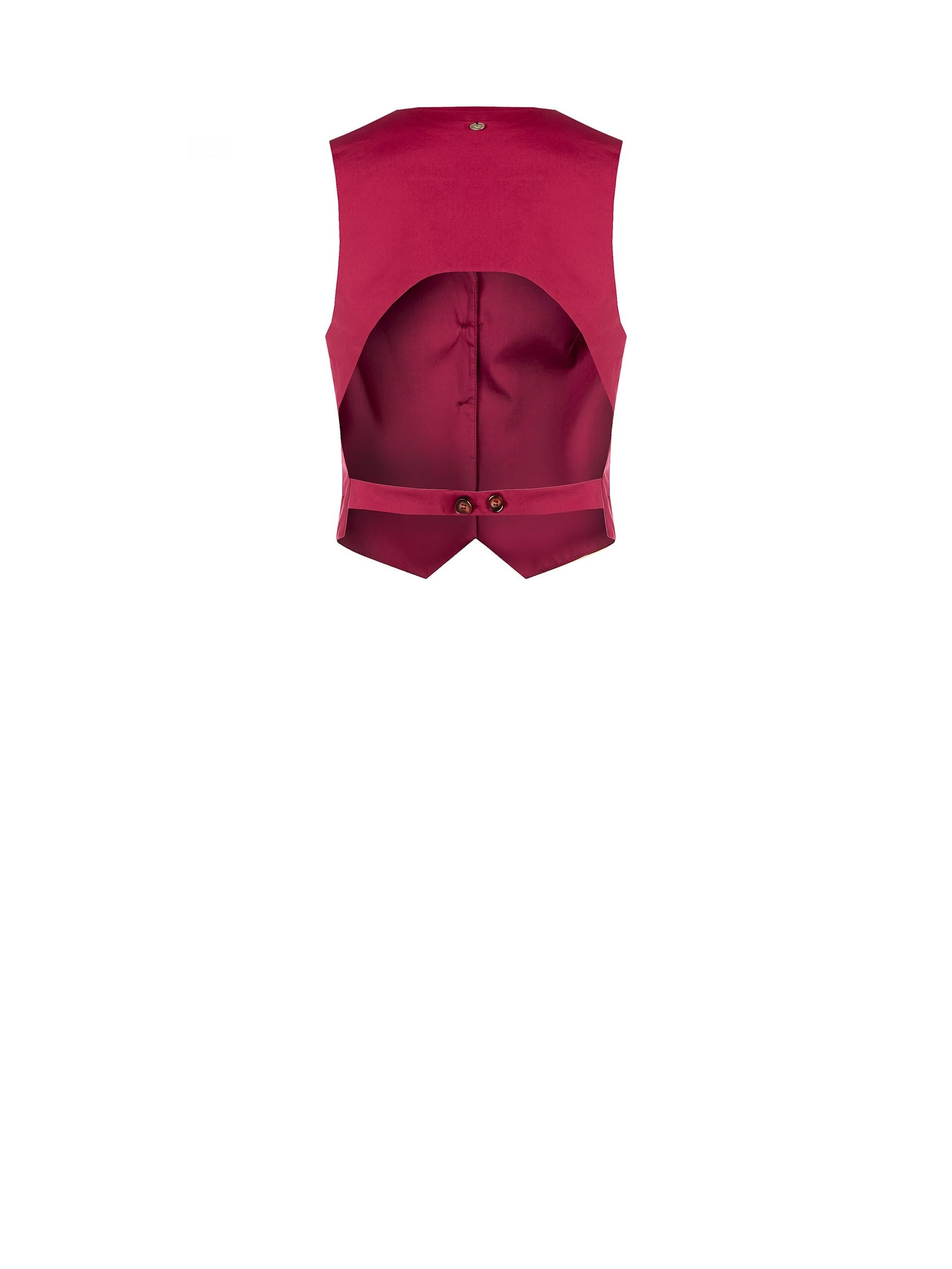 Gilet Sfiancato In Cotone Con Cut-Out Dietro Rinascimento