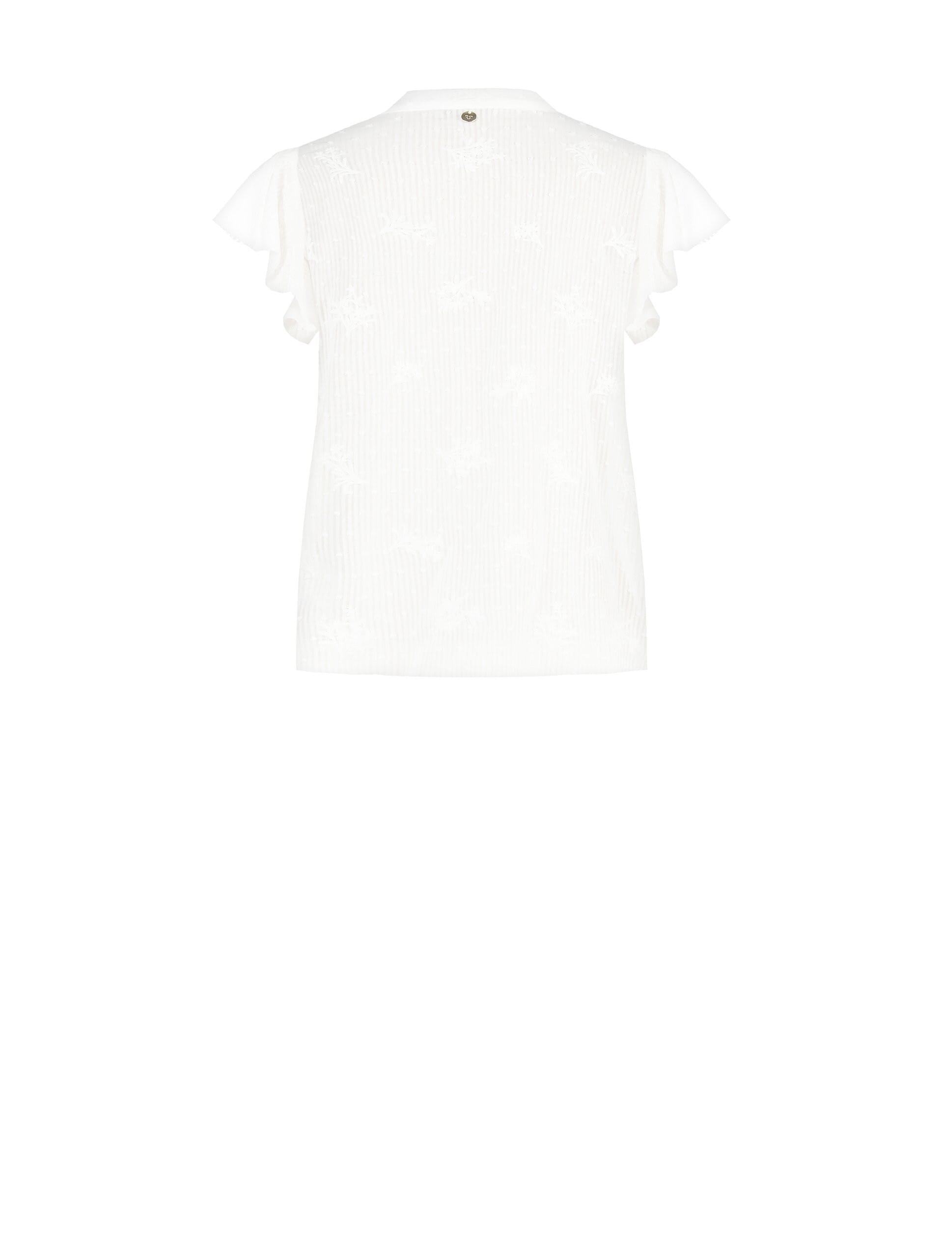 Blusa Ampia In Cotone A Righe Ricamato E Traforato Rinascimento