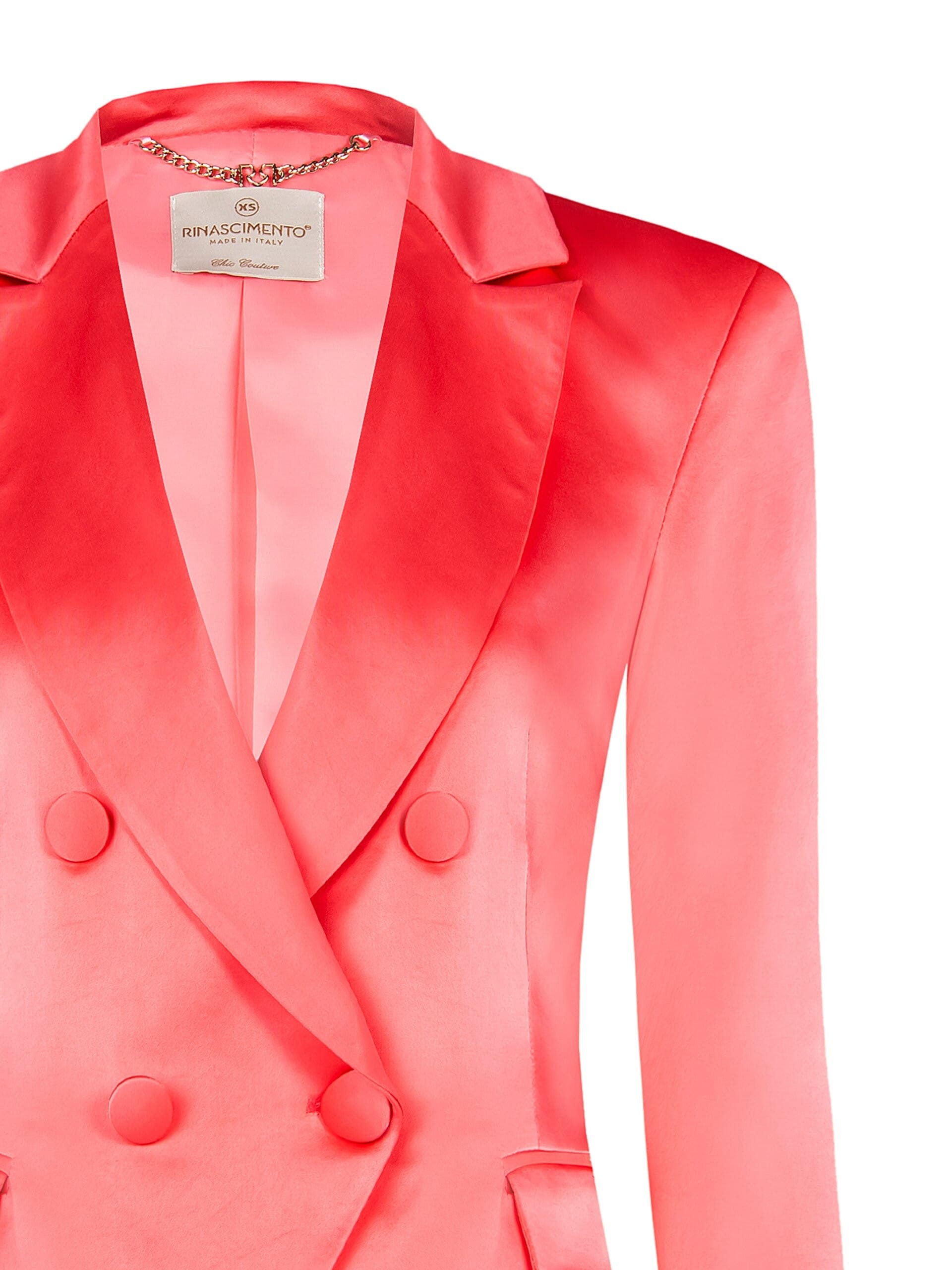 Giacca Blazer In Raso Rinascimento