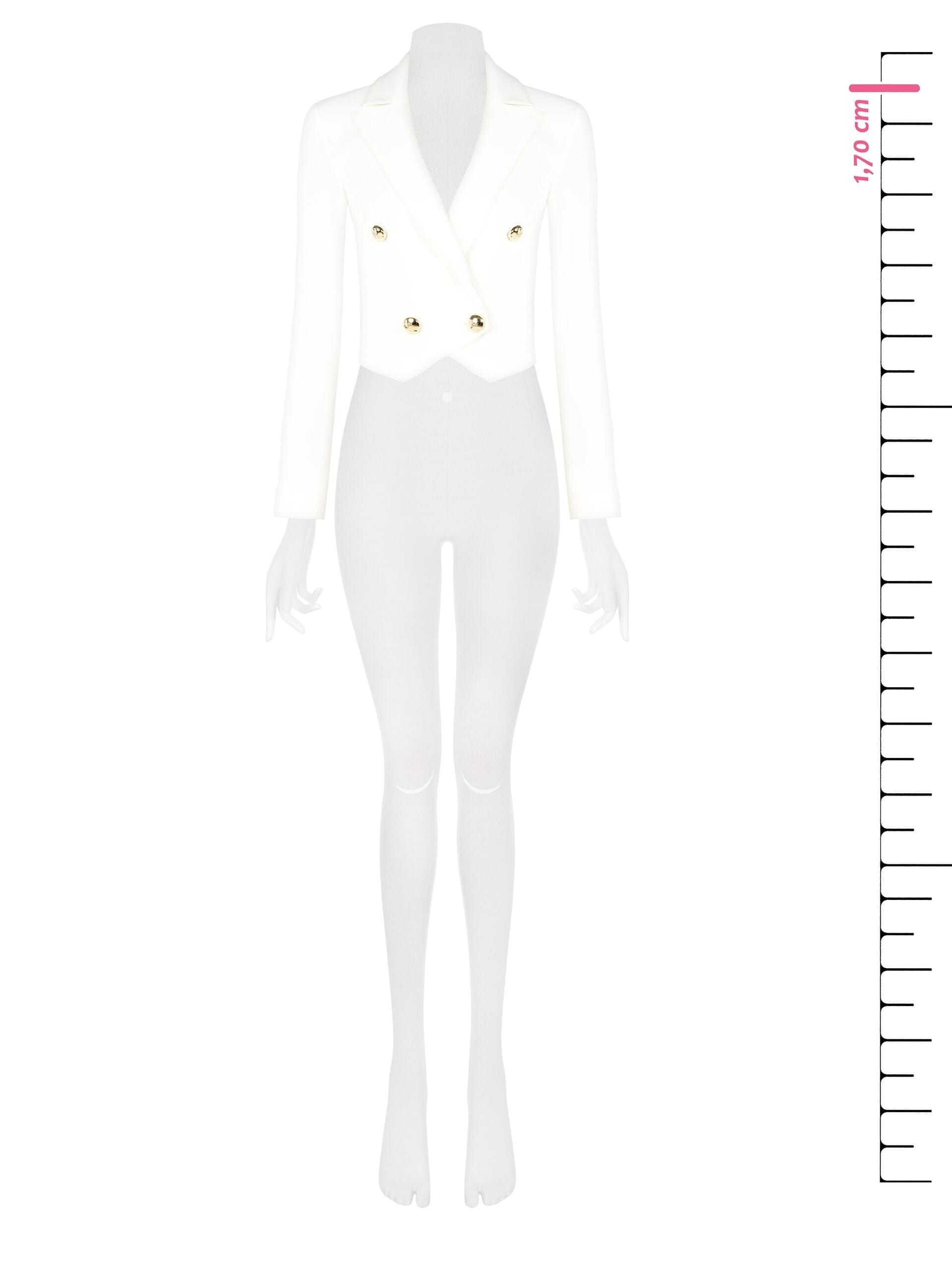 Rinascimento Technical Fabric Crop Blazer Jacket