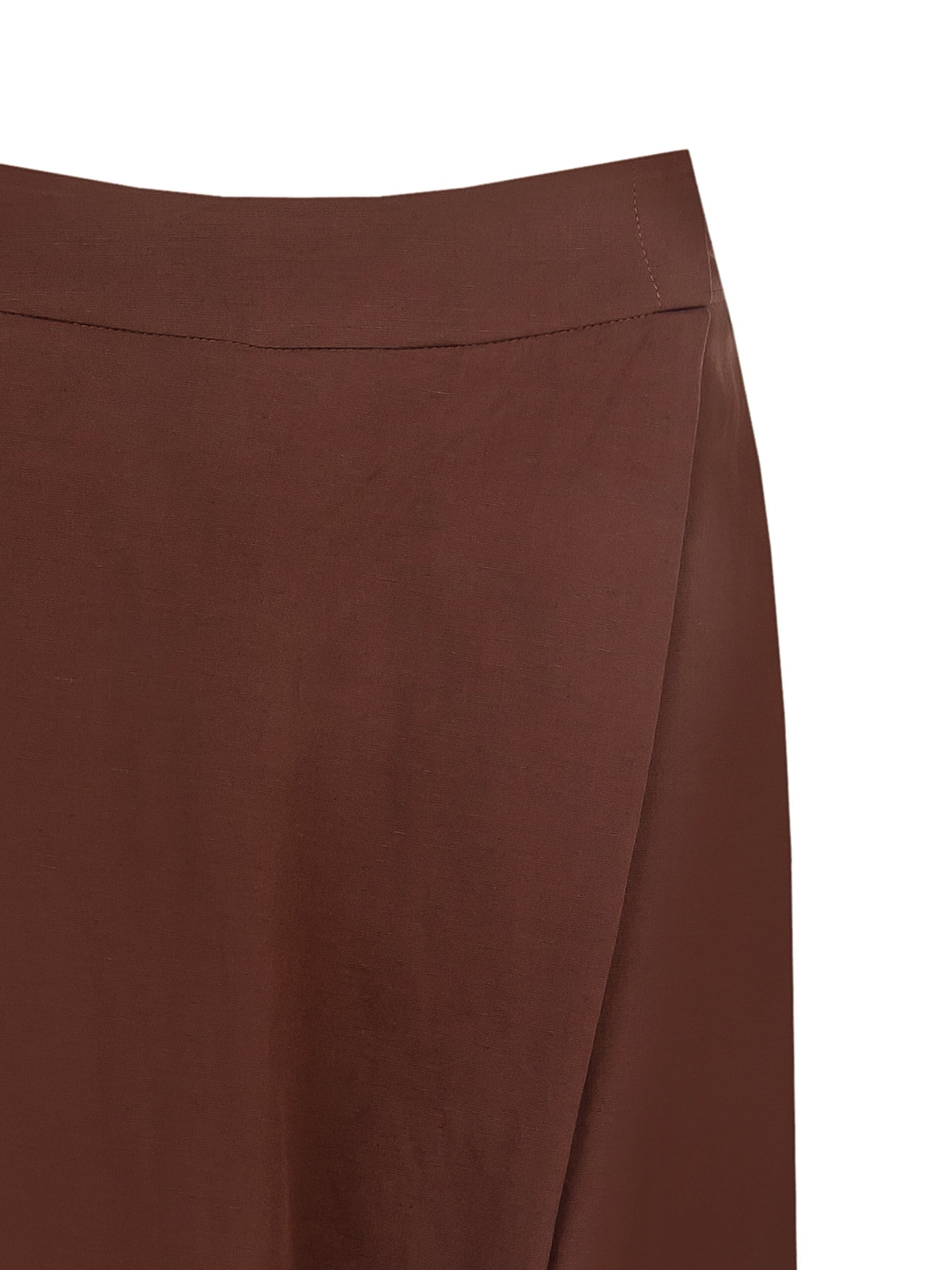 Pantaloni Palazzo Extra Larghi In Misto Viscosa E Lino Con Tasche Ed Elastico Dietro Rinascimento