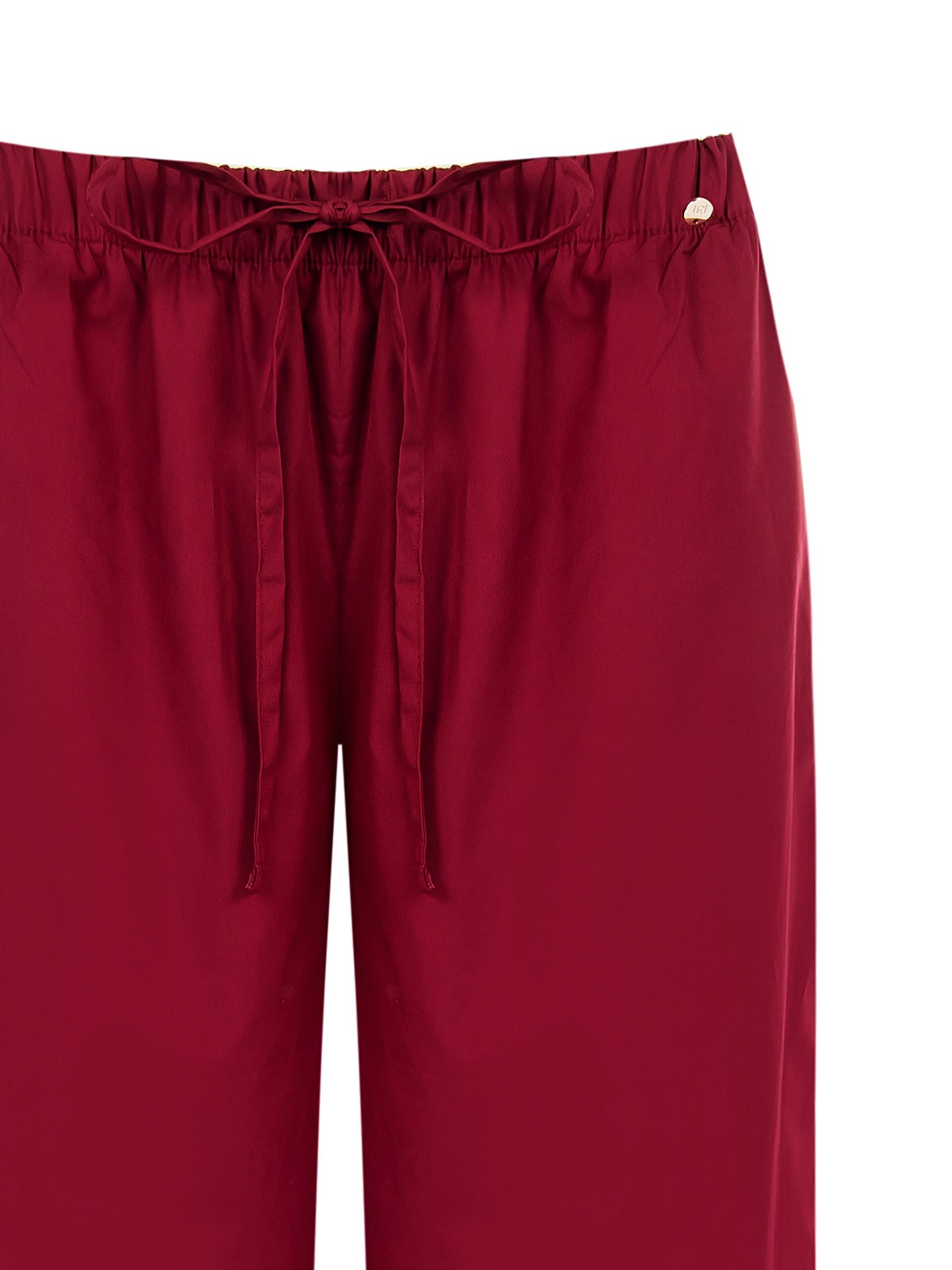 Pantaloni Larghi In Cotone Con Coulisse In Vita Rinascimento