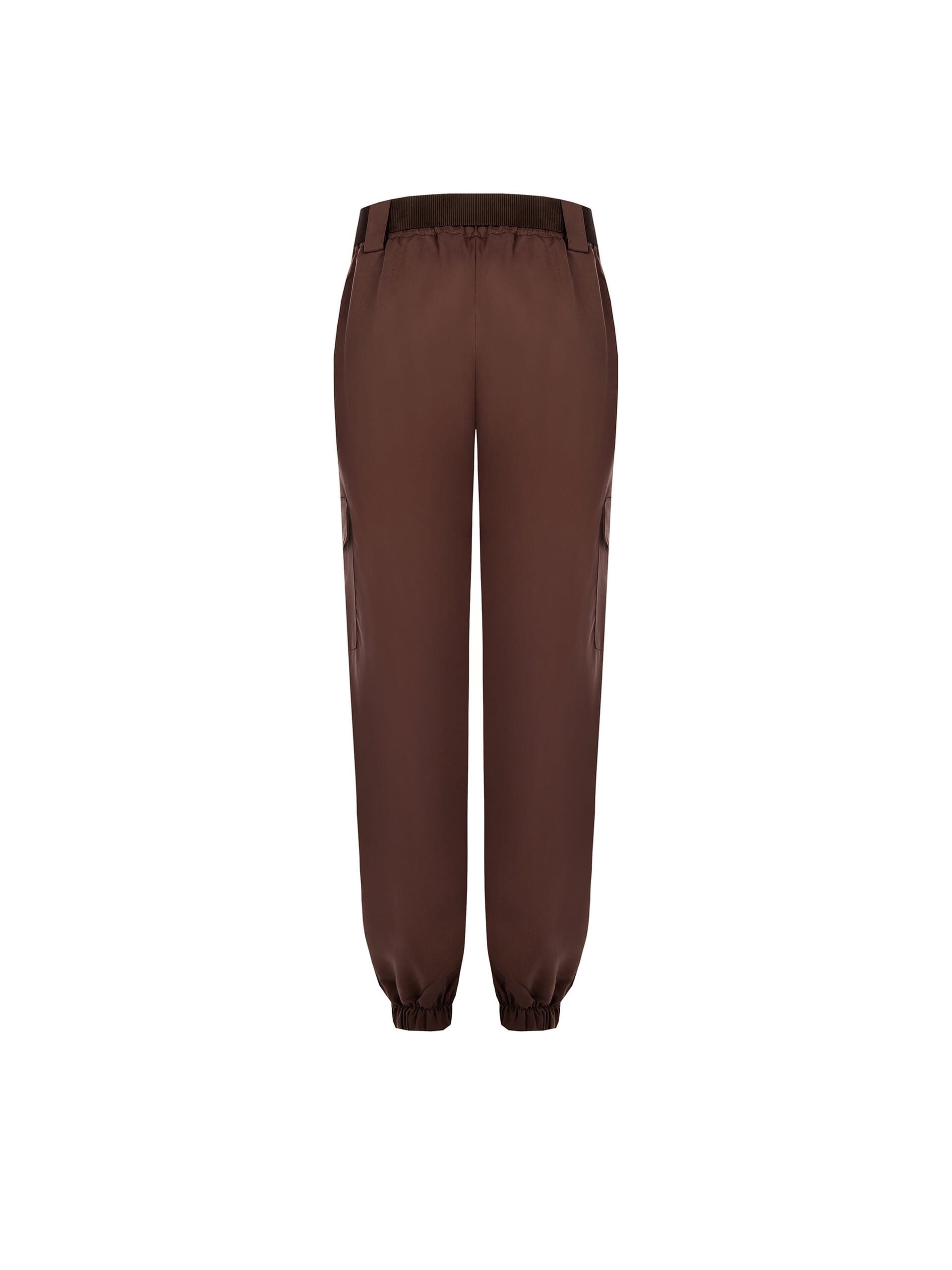 Pantaloni Cargo In Tessuto Morbido Con Cintura Abbinata Rinascimento