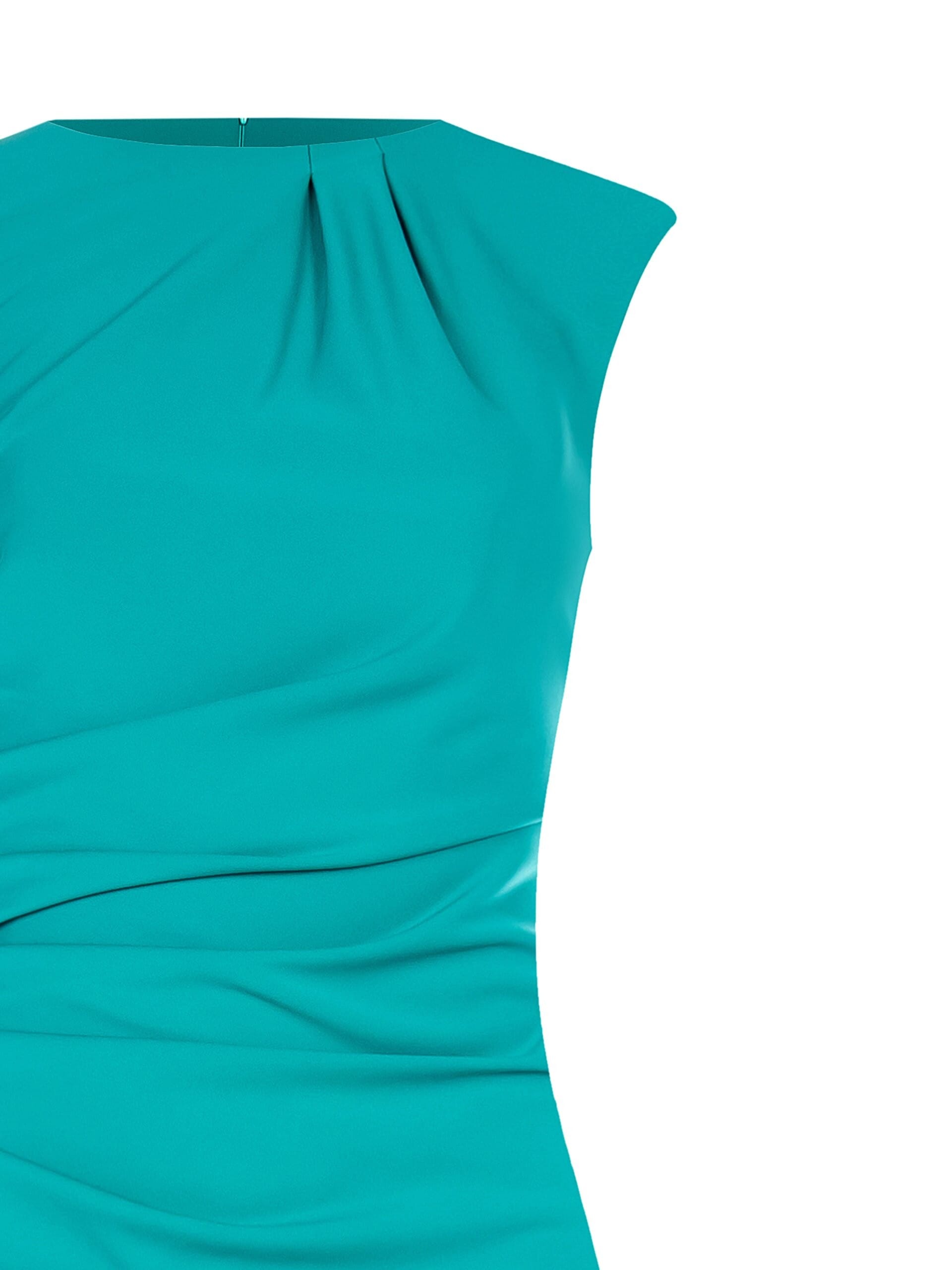 Abito A Tubino In Tessuto Tecnico Con Drappeggio Rinascimento