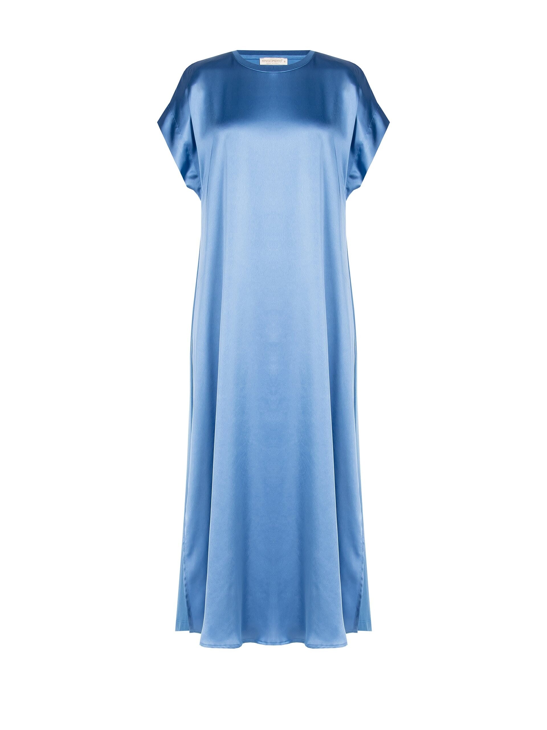 Long T-Shirt Dress Satin Front And Viscose Back Rinascimento