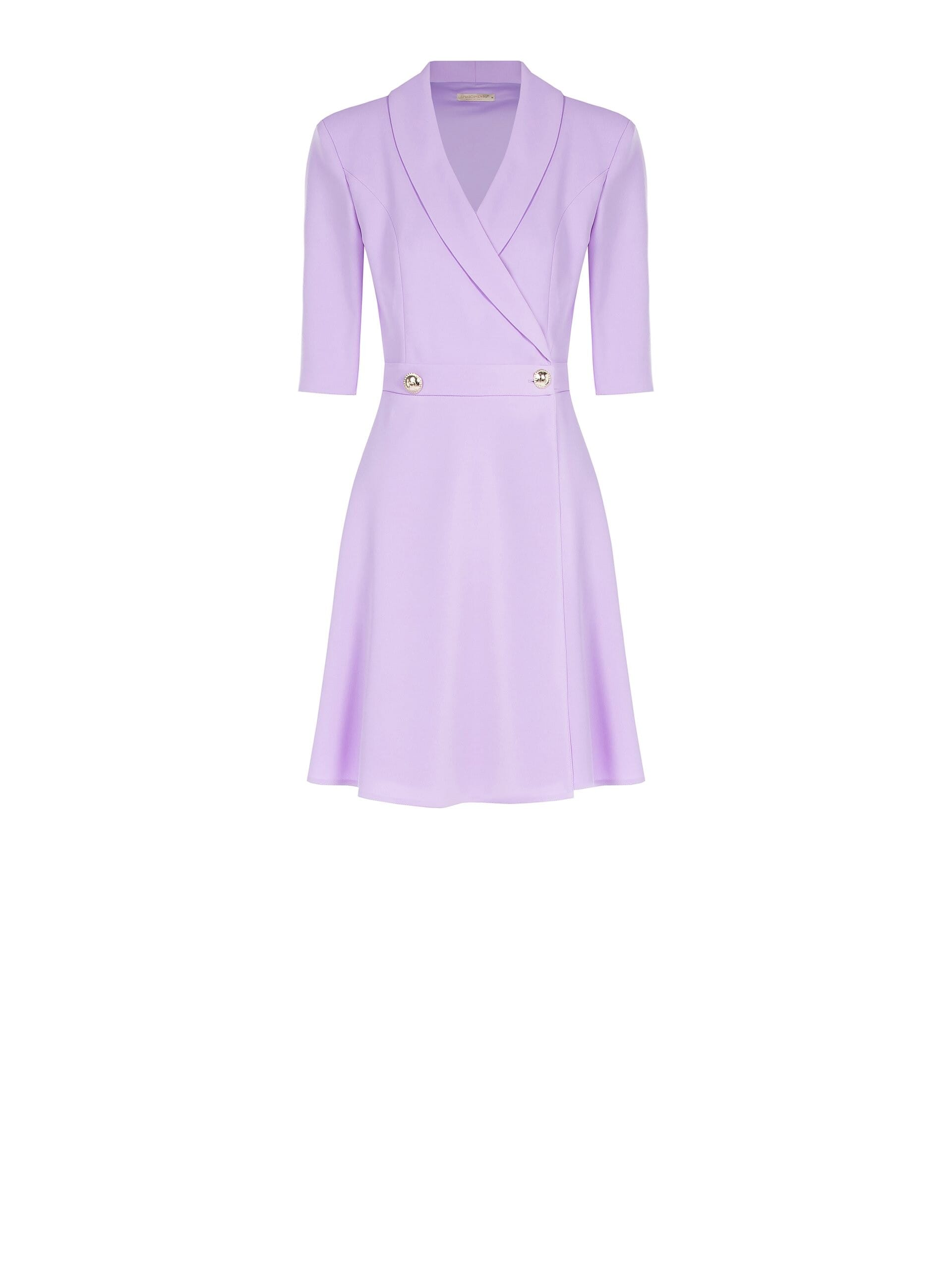 Abito Blazer Corto In Scuba Crepe Rinascimento