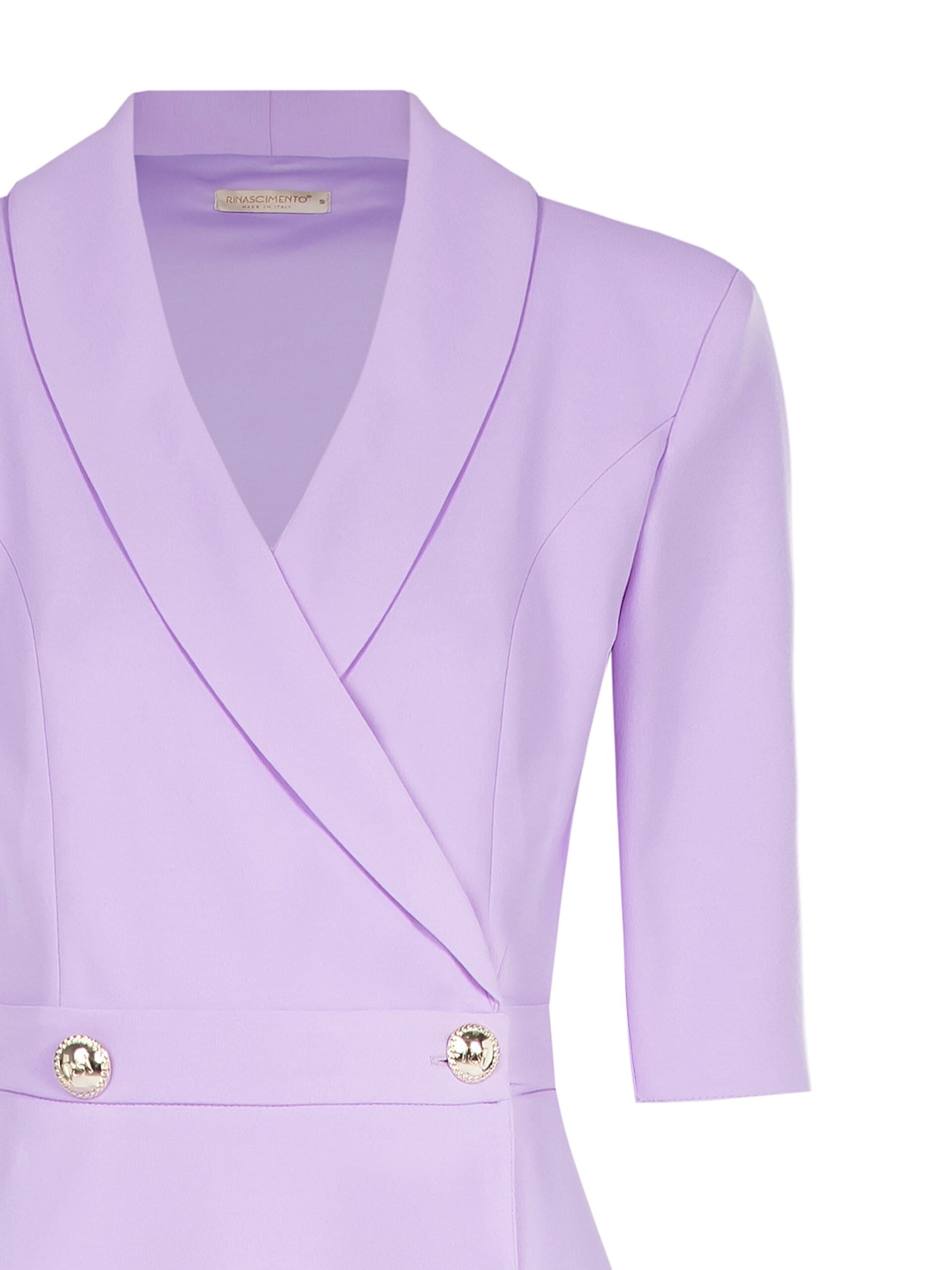 Abito Blazer Corto In Scuba Crepe Rinascimento