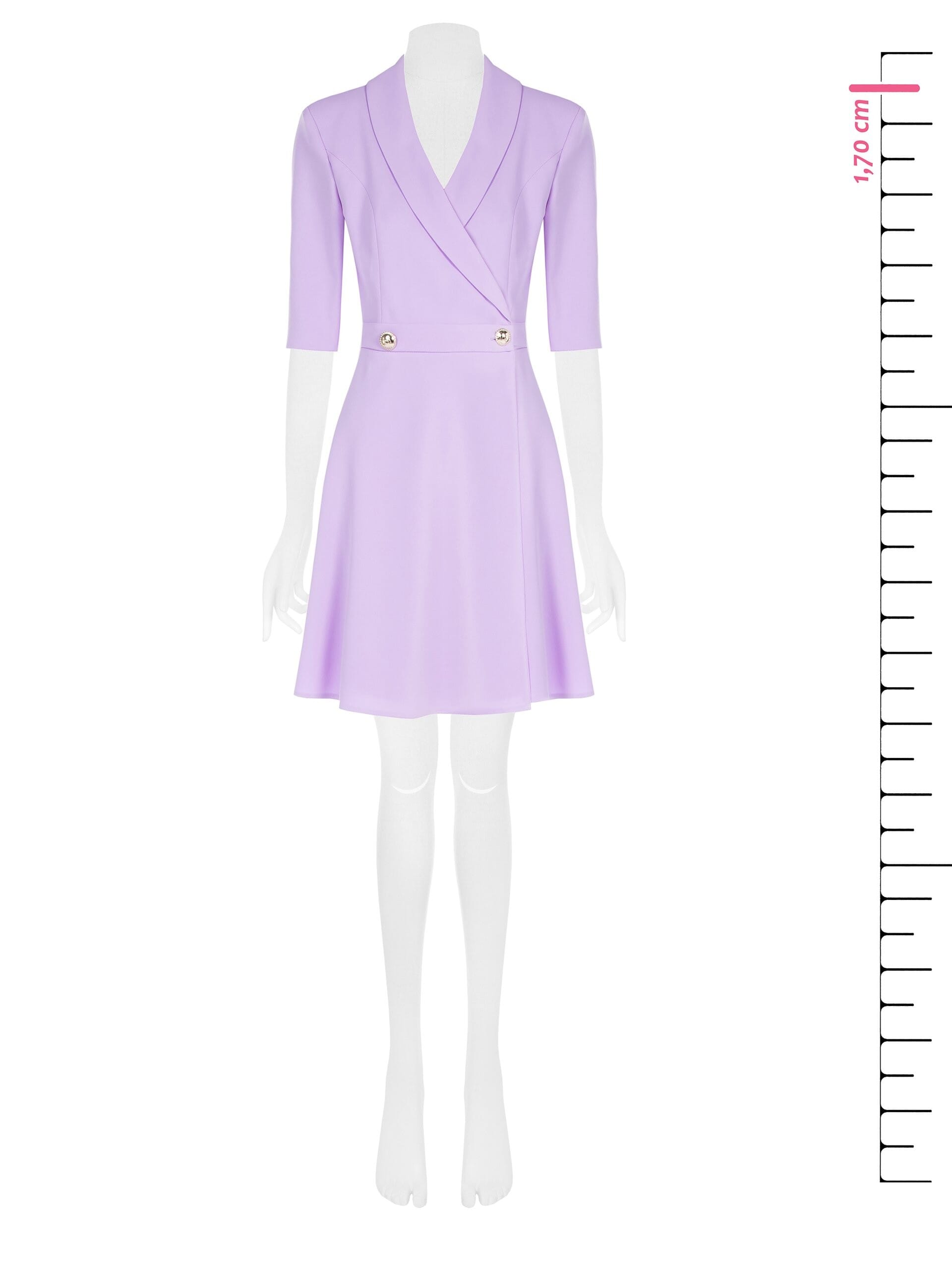 Abito Blazer Corto In Scuba Crepe Rinascimento