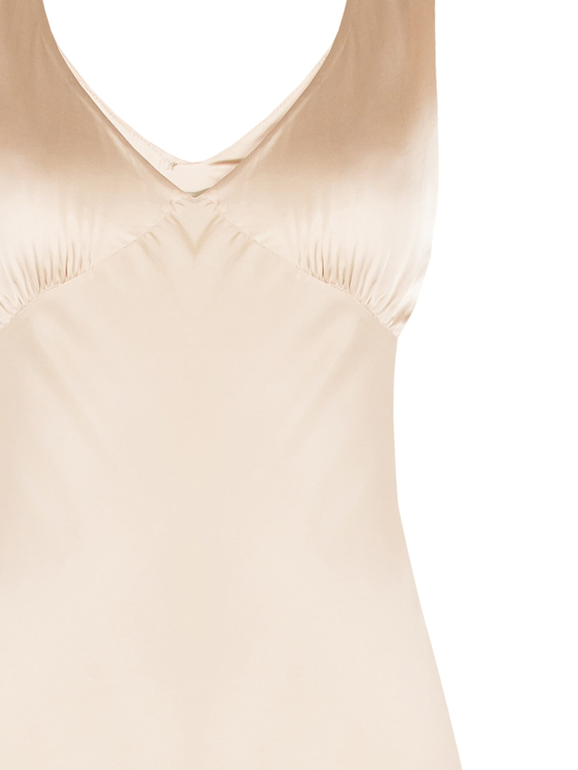 Abito Lungo Sottoveste In Raso Rinascimento