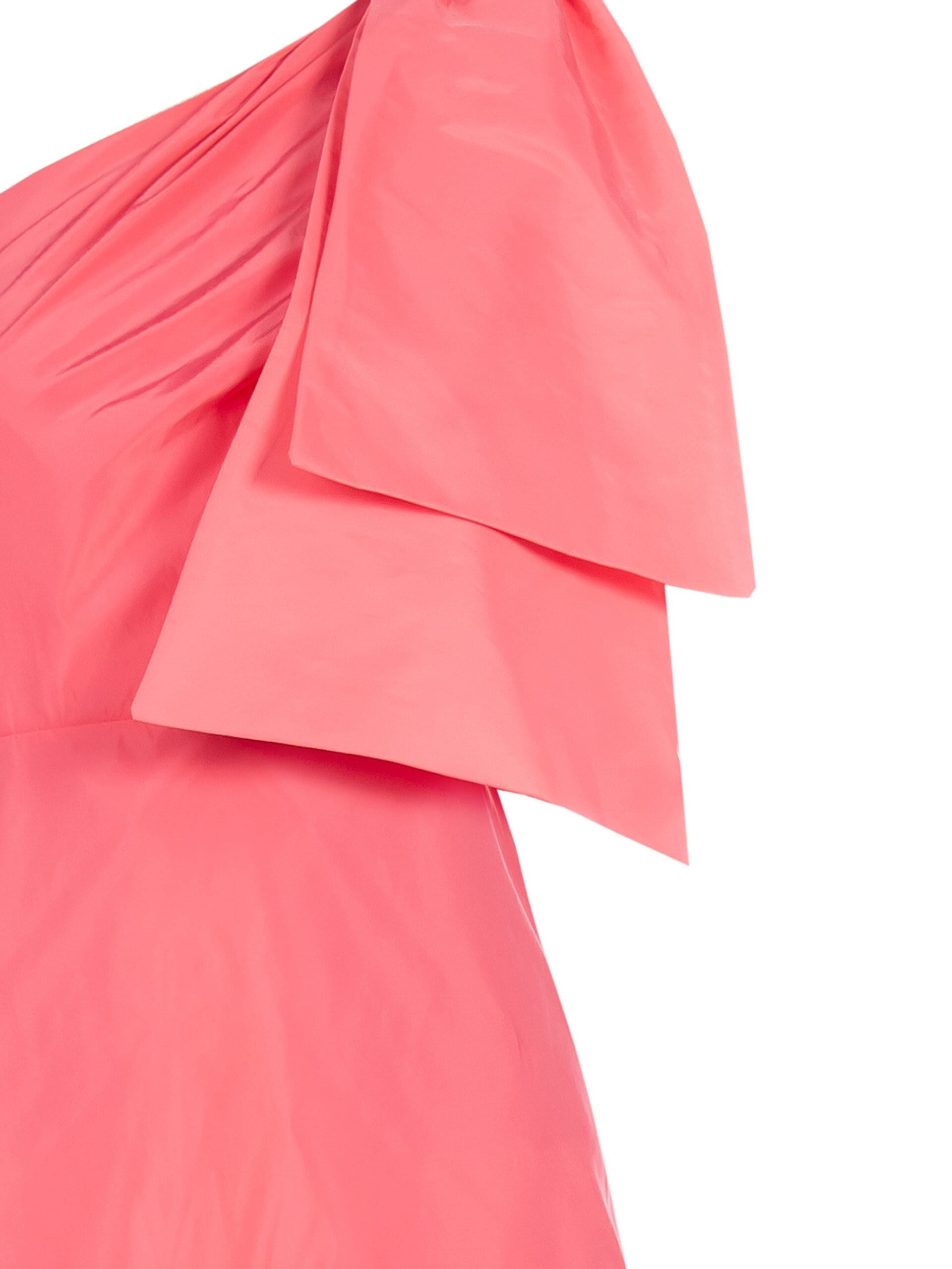 Abito Lungo Monospalla In Nylon Con Fiocco Rinascimento