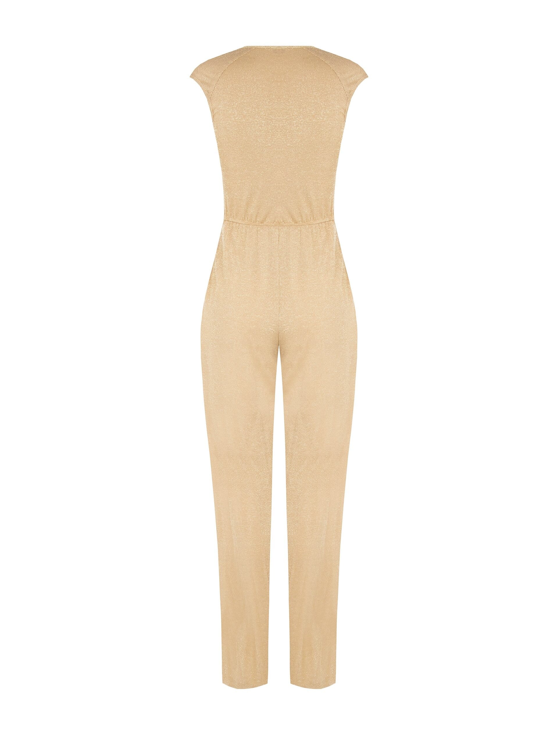 Tuta Intera Dritta In Lurex Con Spalline Rinascimento