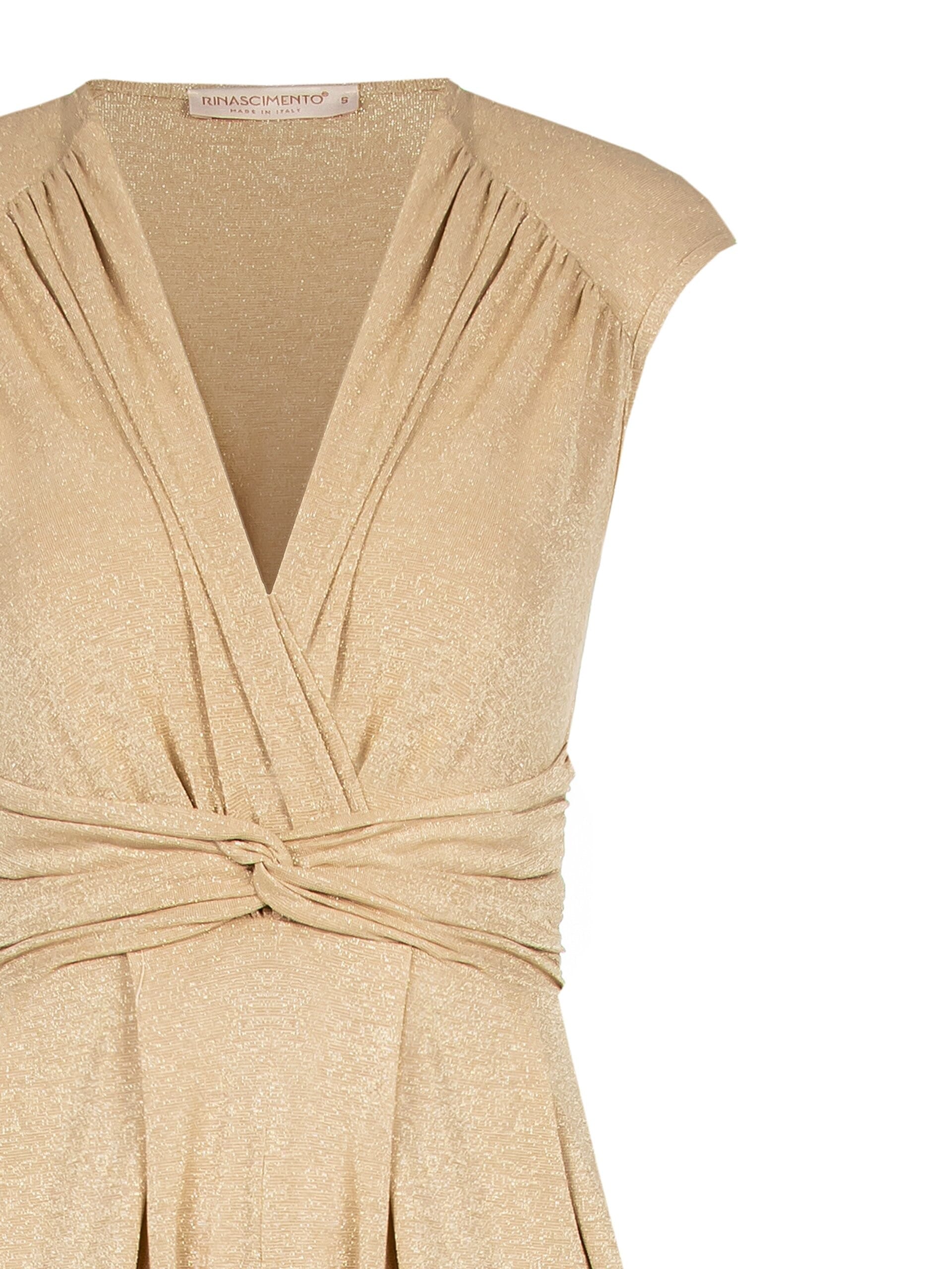 Tuta Intera Dritta In Lurex Con Spalline Rinascimento