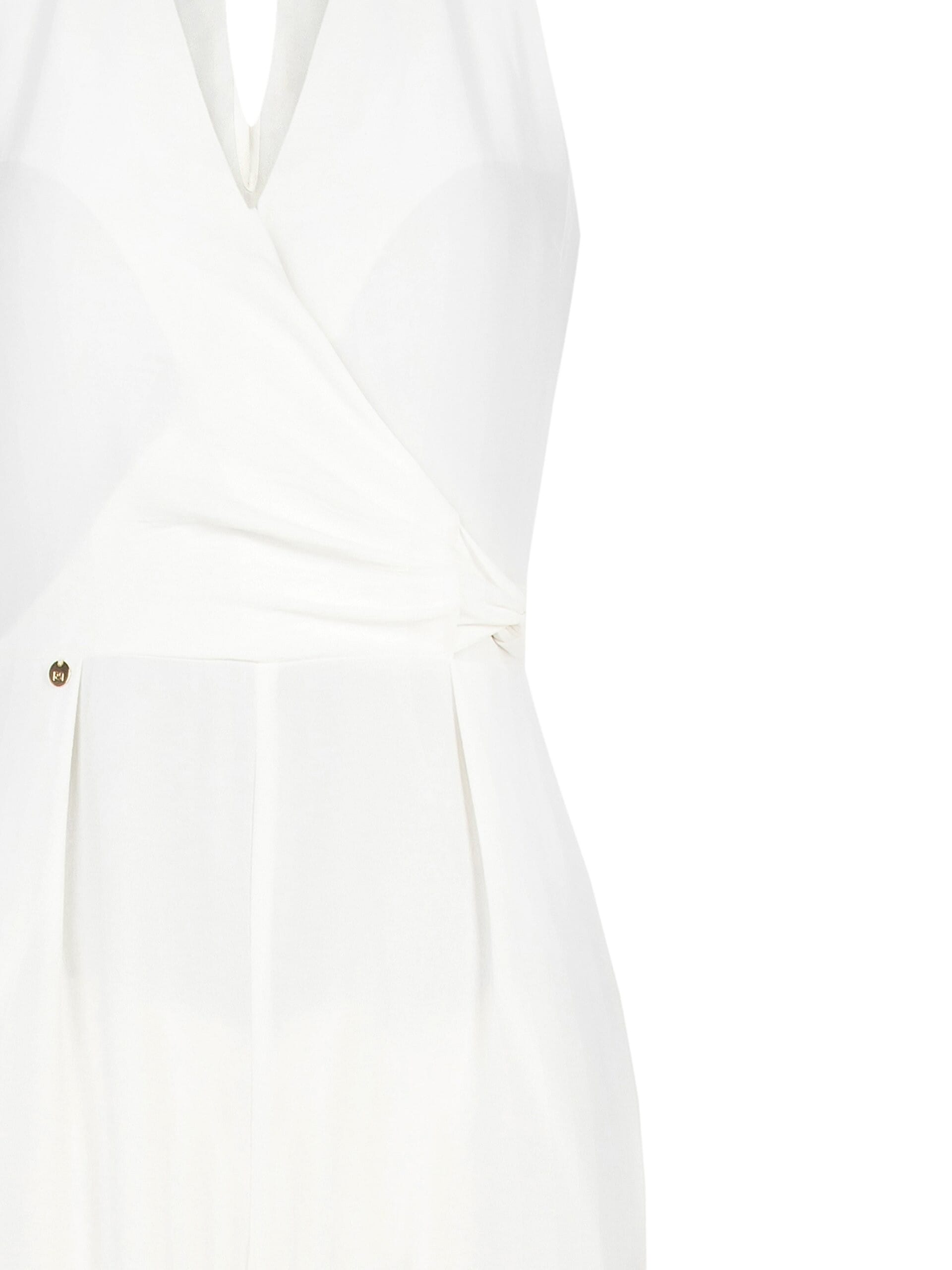 Tuta Intera Effetto Leggermente Stropicciato Con Nodo E Scollo Incrociato Rinascimento