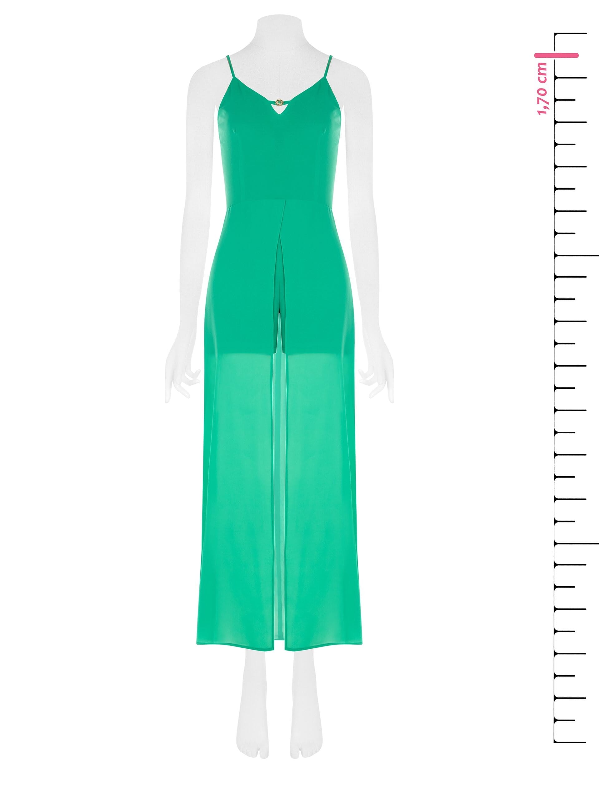 Tuta Intera Corta Con Strascico Effetto Gonna In Georgette Rinascimento