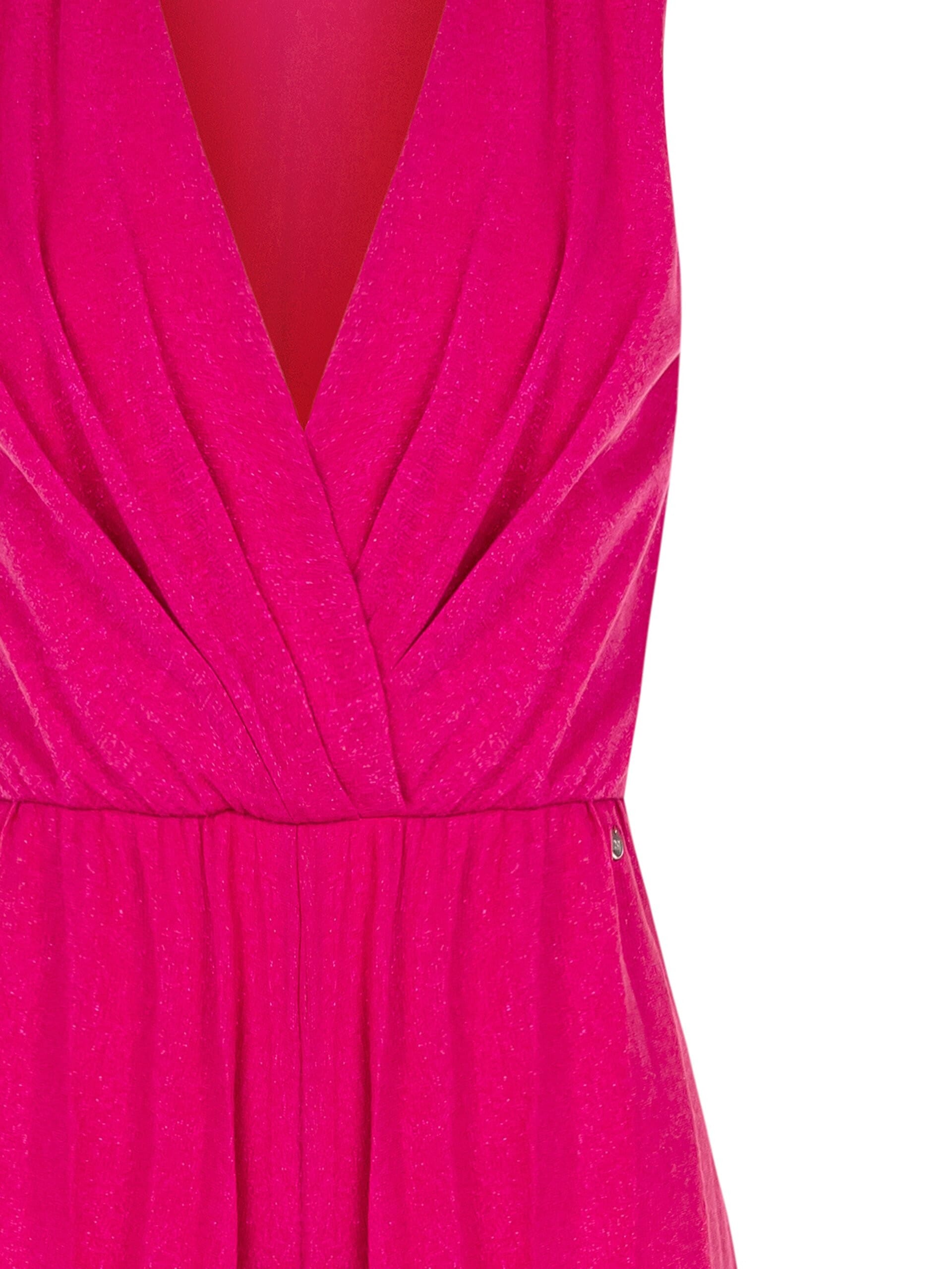 Tuta Intera Palazzo In Lurex Plissè Con Scollo Incrociato Rinascimento