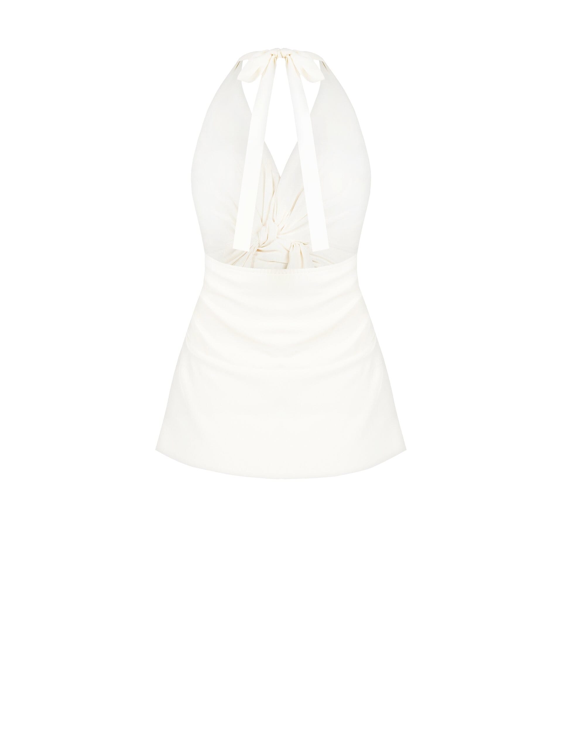 Blusa Annodata Con Volant E Coppe Rinascimento