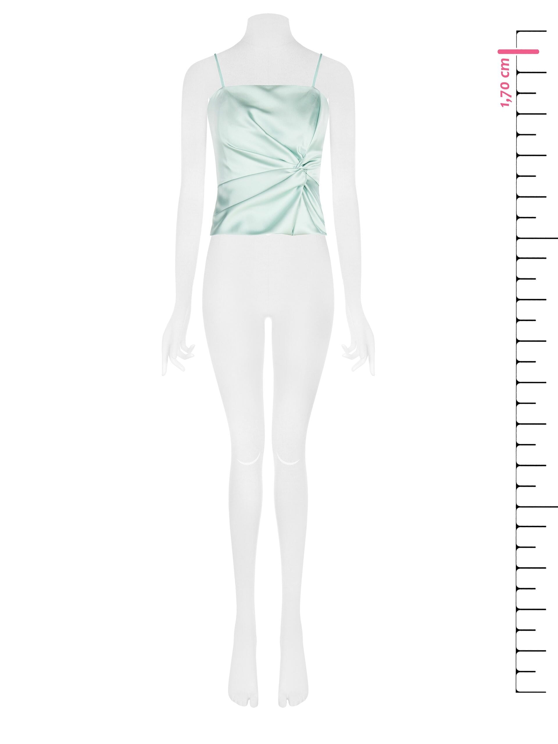 Top Corset In Raso Con Nodo Rinascimento