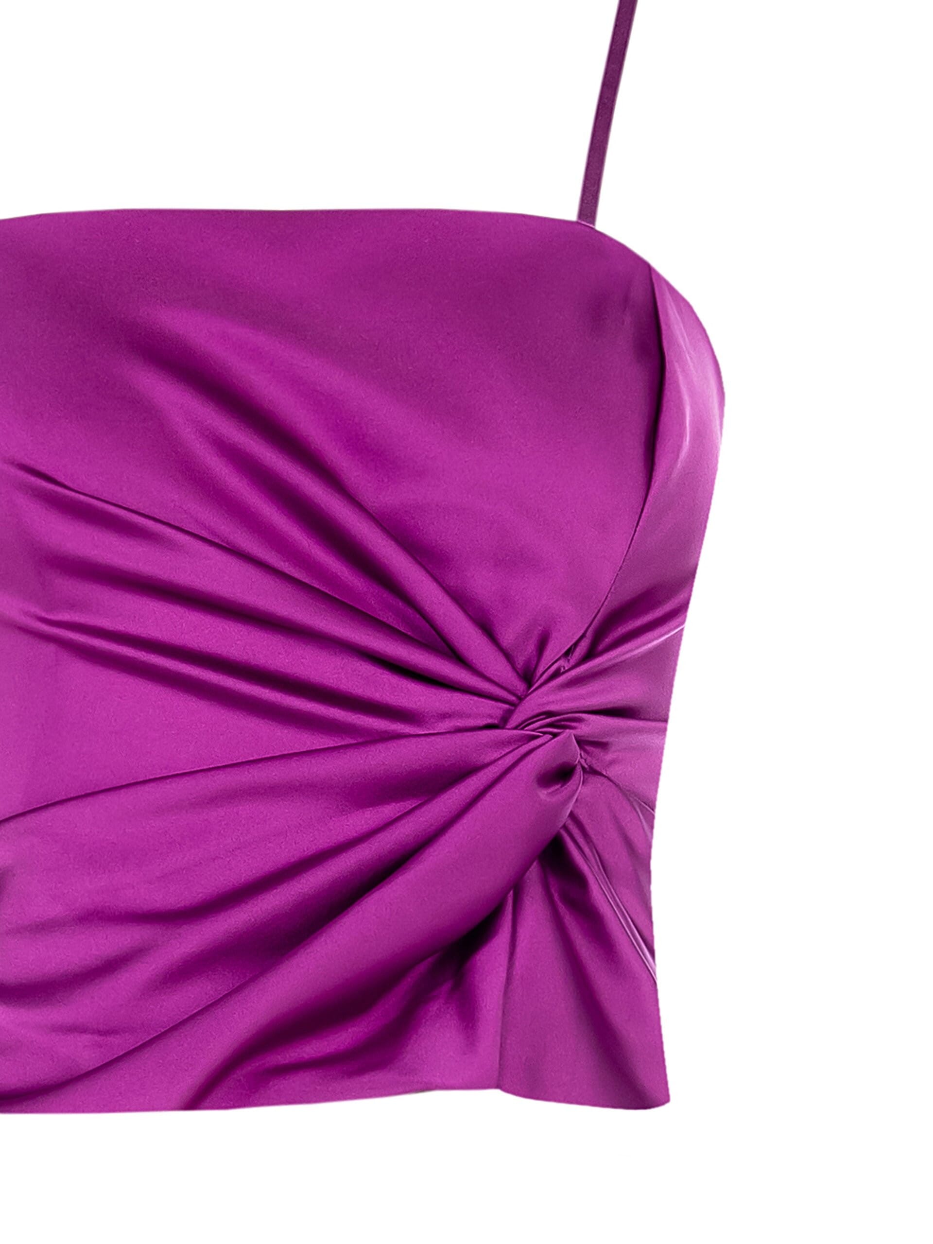 Top Corset In Raso Con Nodo Rinascimento