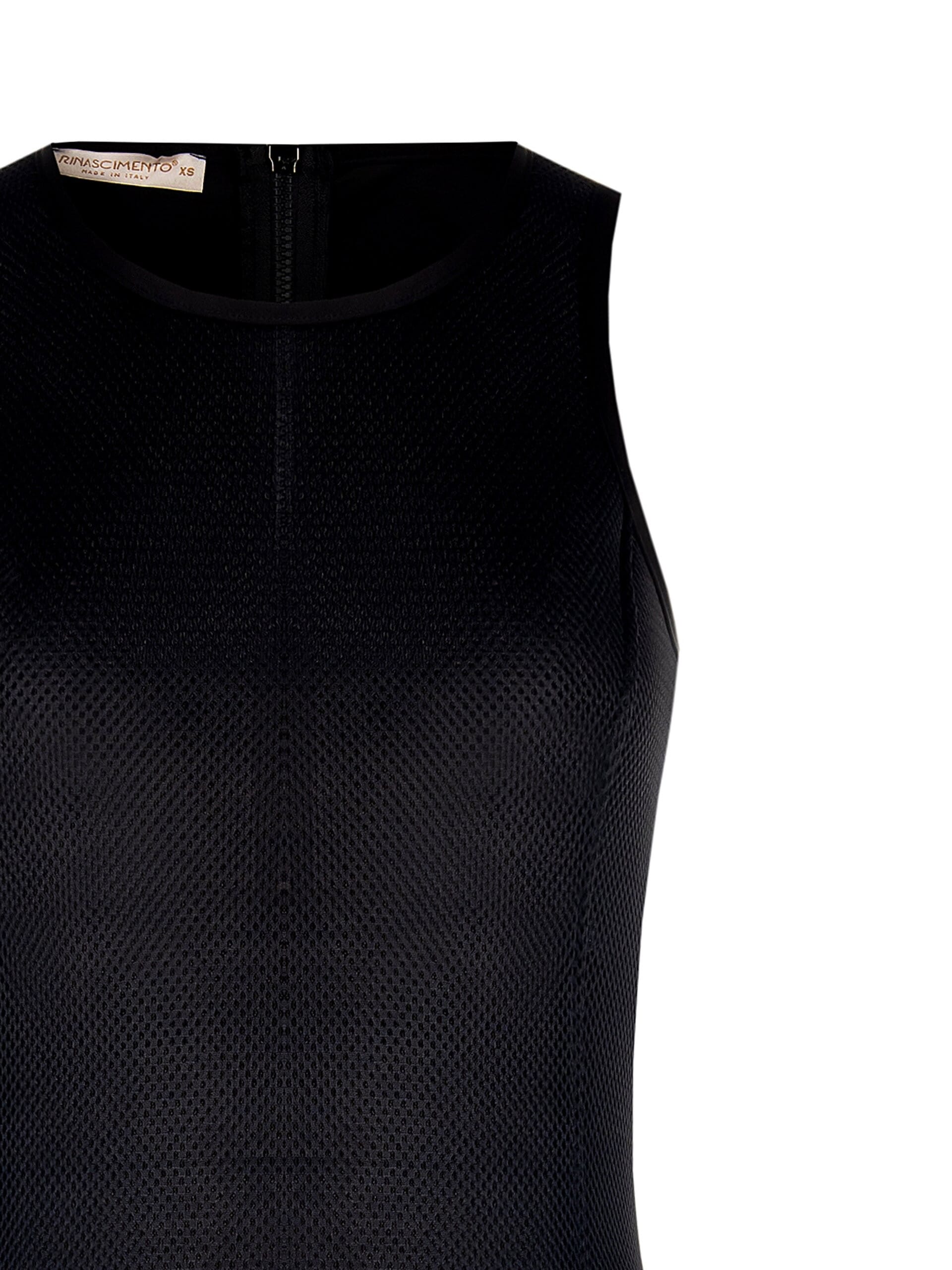 Top In Neoprene Retato Davanti Con Maxi Zip Dietro Rinascimento