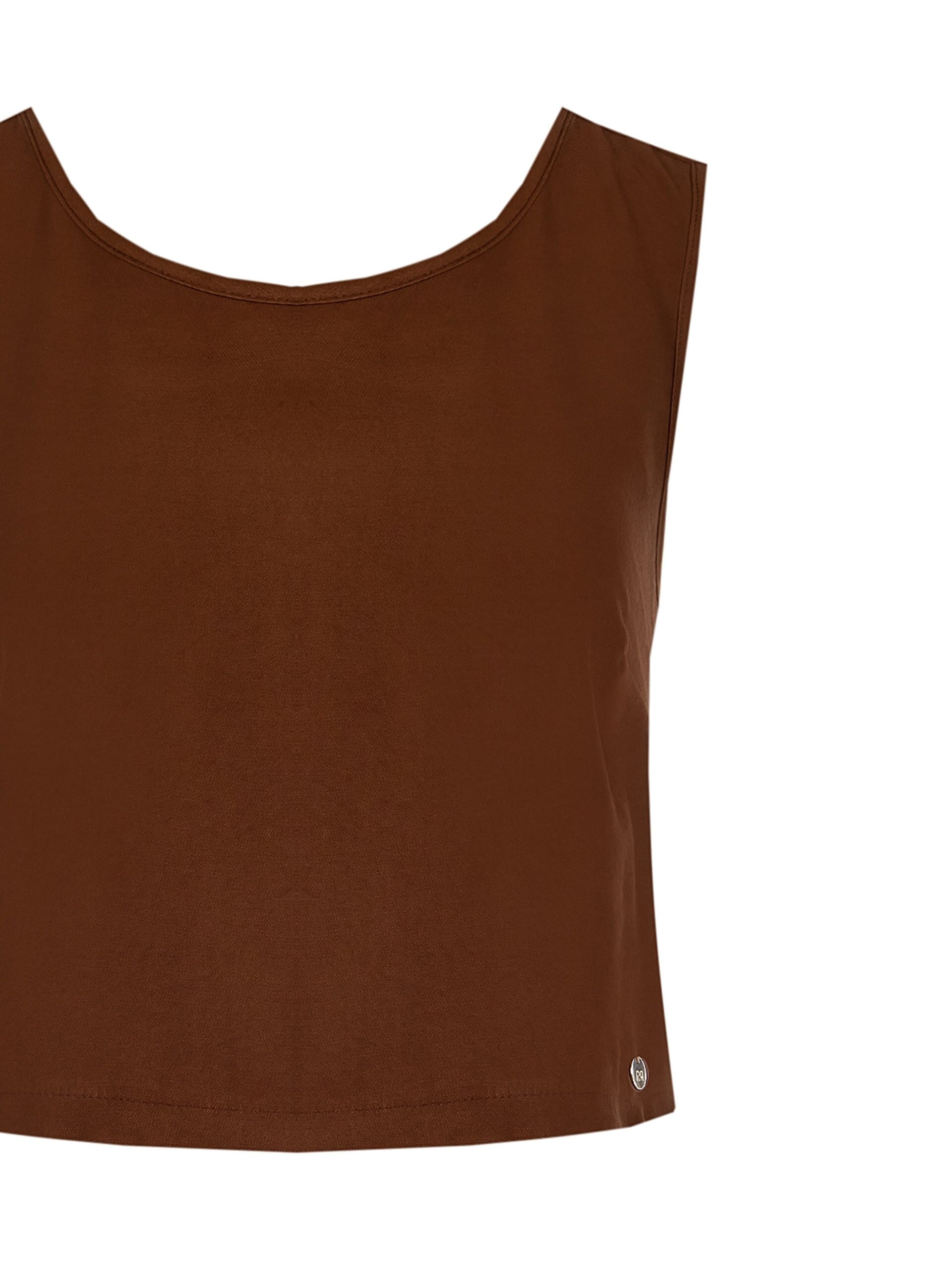 Crop Top In Tessuto Leggermente Stropicciato Rinascimento