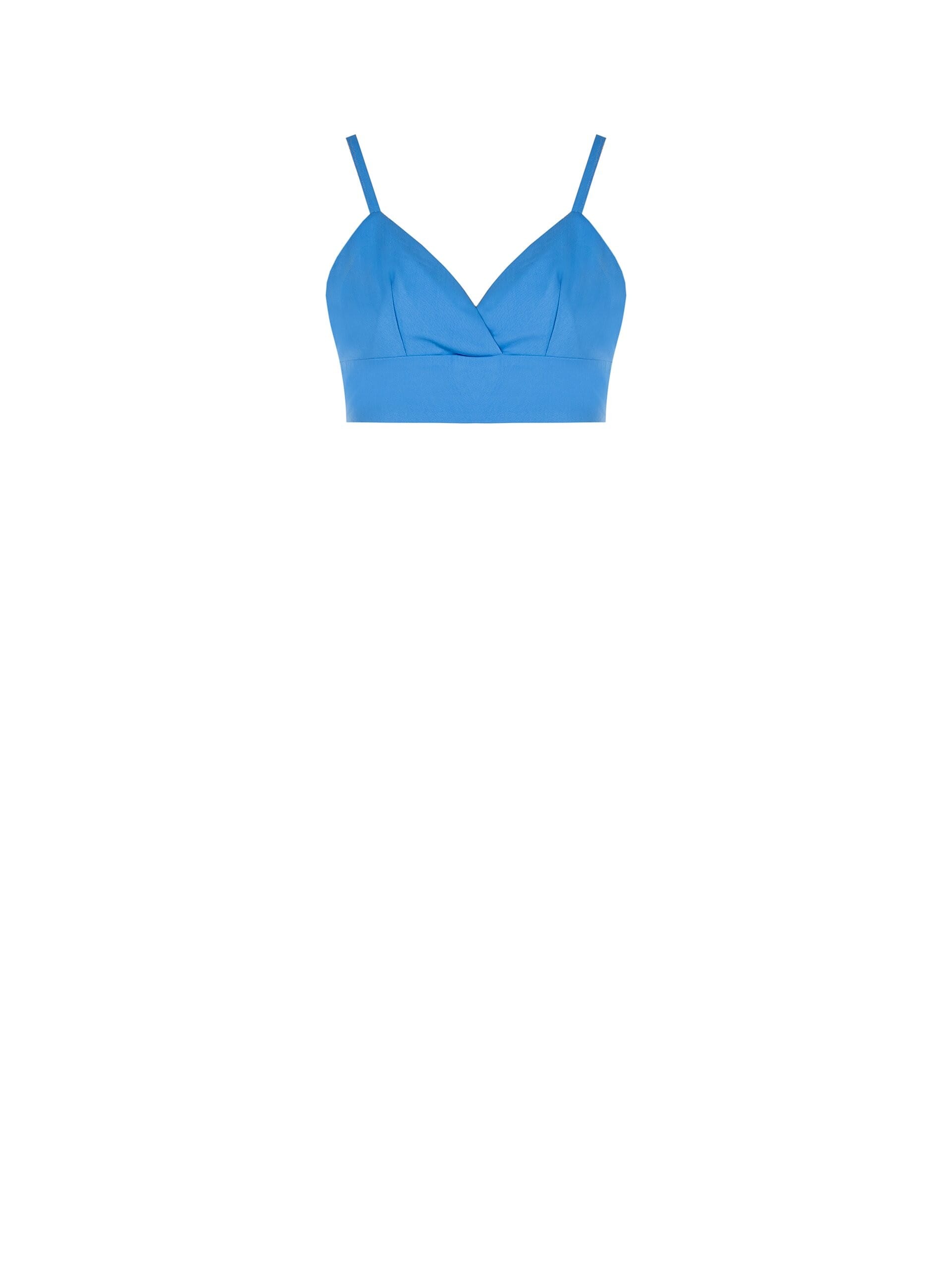 Top Bralette In Tessuto Bi-Stretch Con Elastico Arricciato Dietro Rinascimento