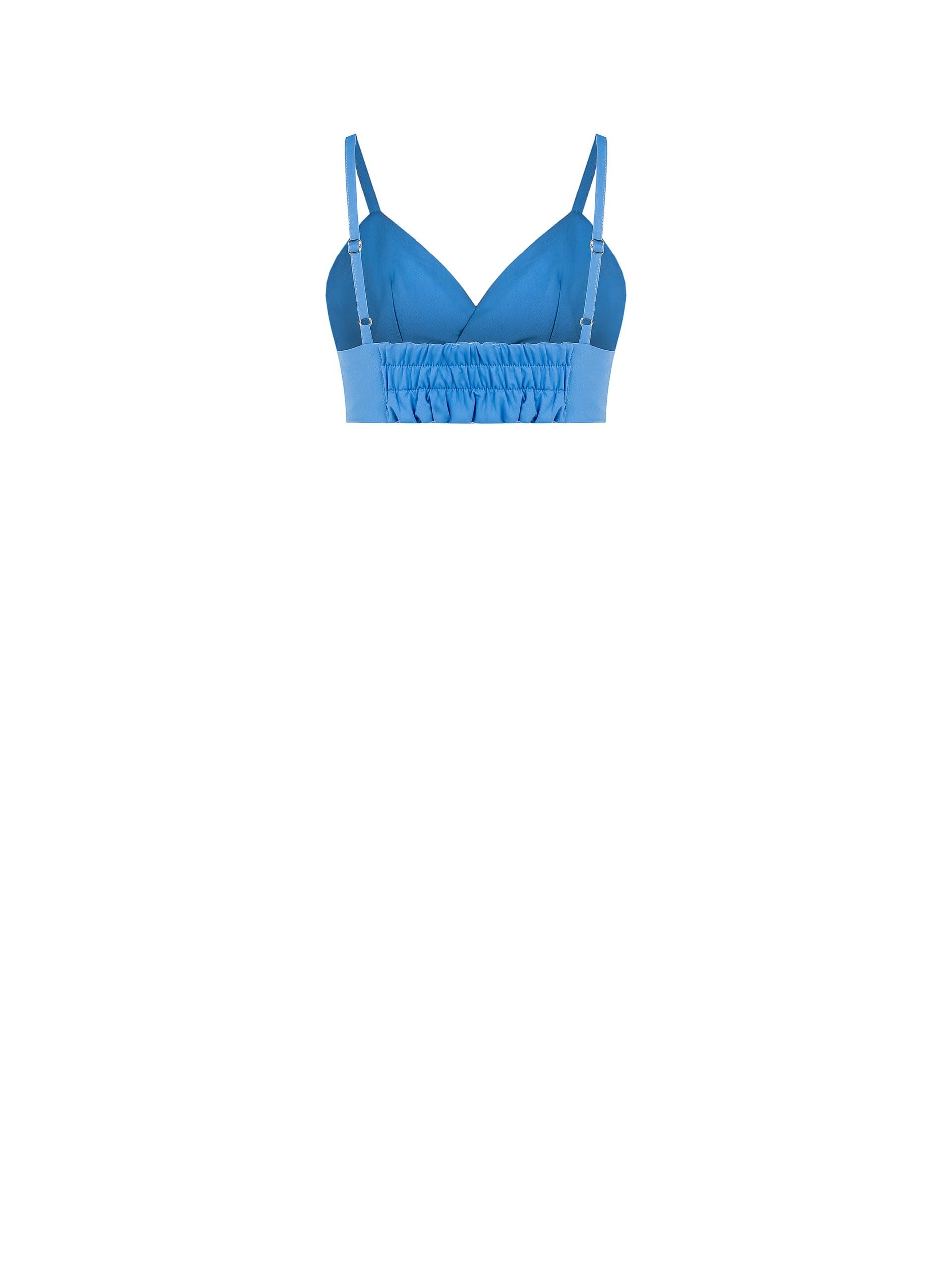 Top Bralette In Tessuto Bi-Stretch Con Elastico Arricciato Dietro Rinascimento