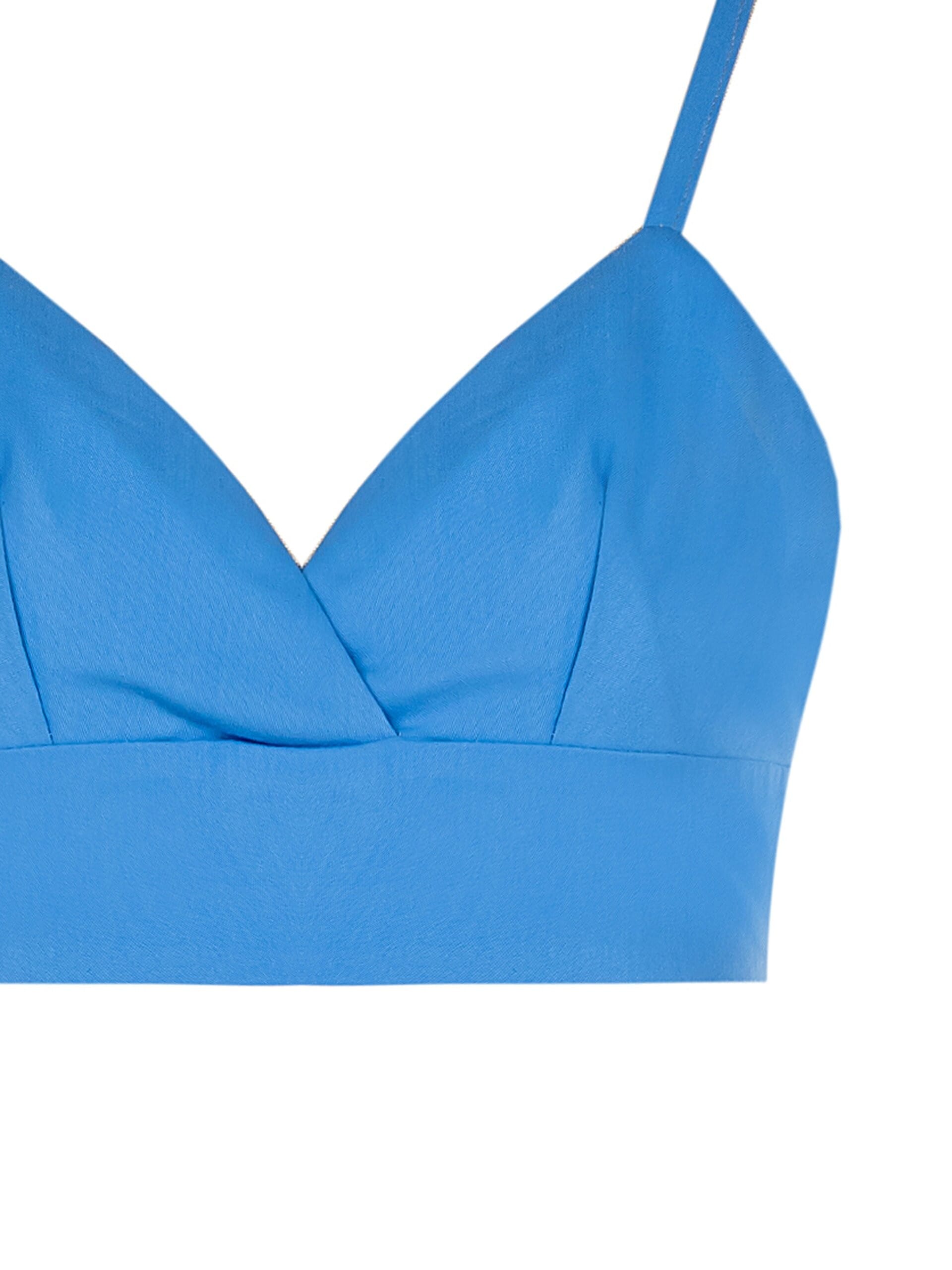 Top Bralette In Tessuto Bi-Stretch Con Elastico Arricciato Dietro Rinascimento
