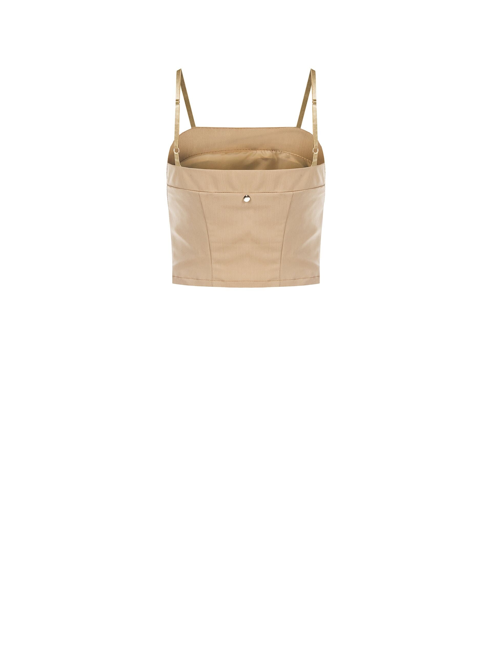 Crop Top Bustier Con Elastico Dietro Rinascimento