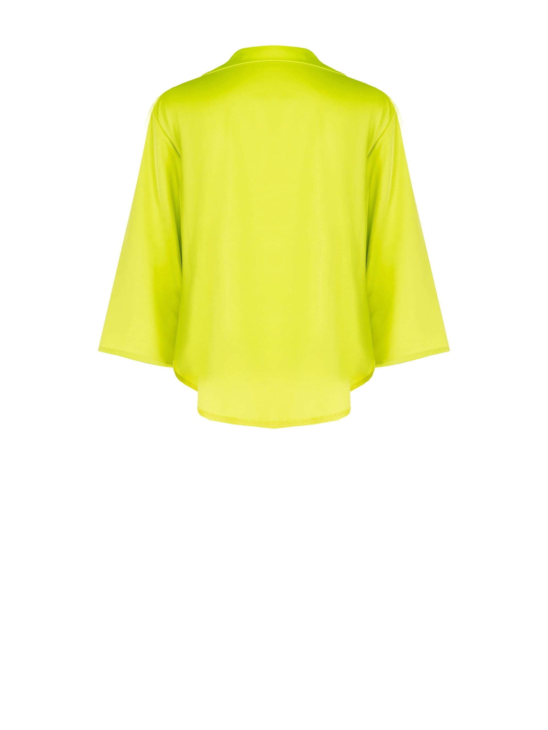 Blusa Ampia In Raso A Scollo Incrociato Rinascimento