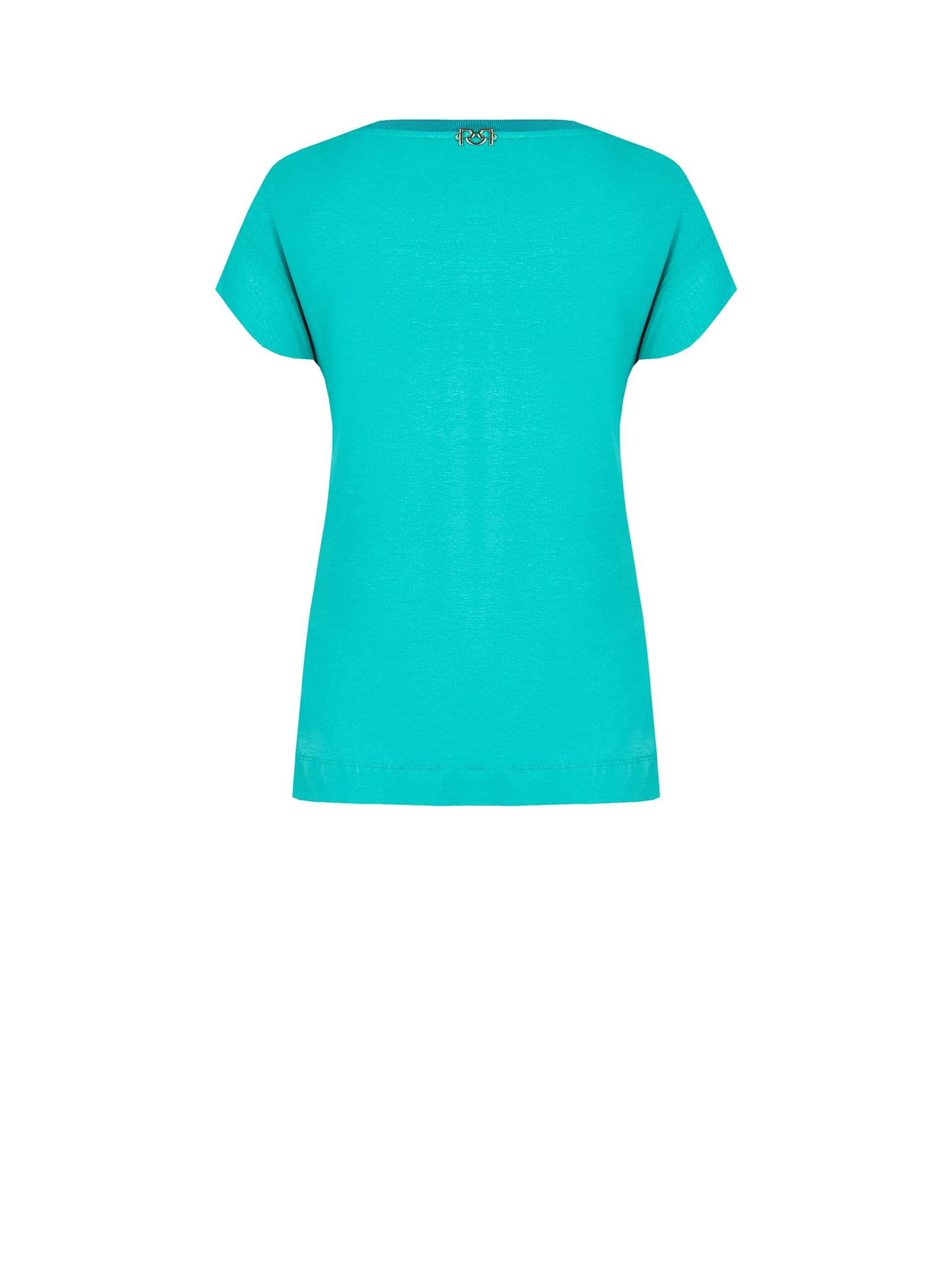 T-Shirt Ampia Asimmetrica In Raso Davanti E Viscosa Dietro Rinascimento