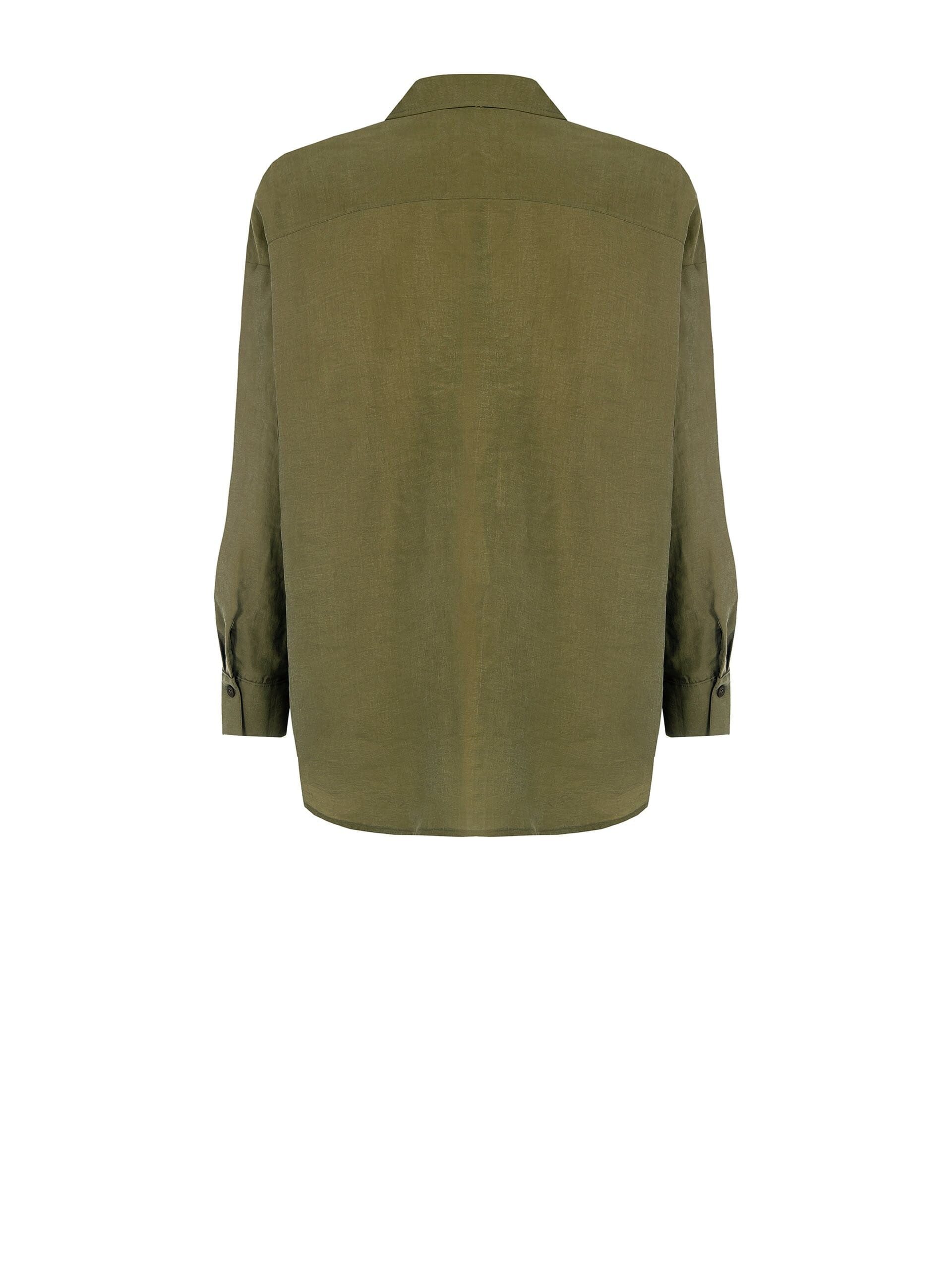 Camicia In Tessuto Leggermente Stropicciato Con Borchiette Rinascimento