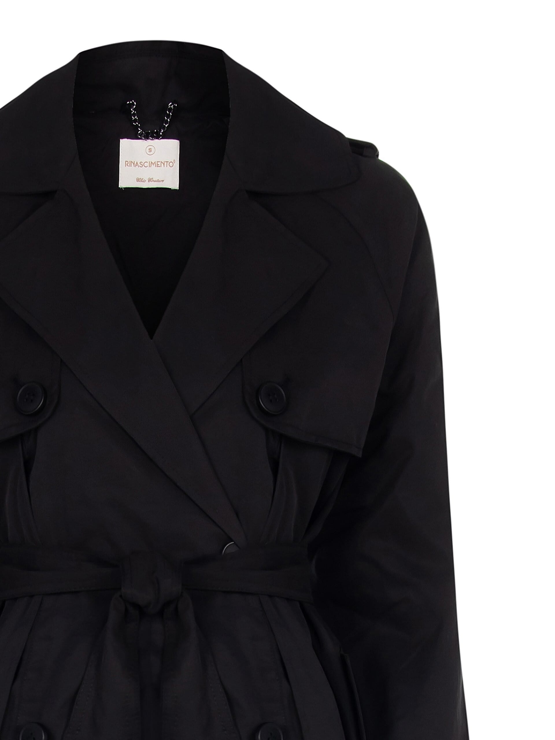 Trench-coat en coton mélangé avec ceinture coordonnée Rinascimento