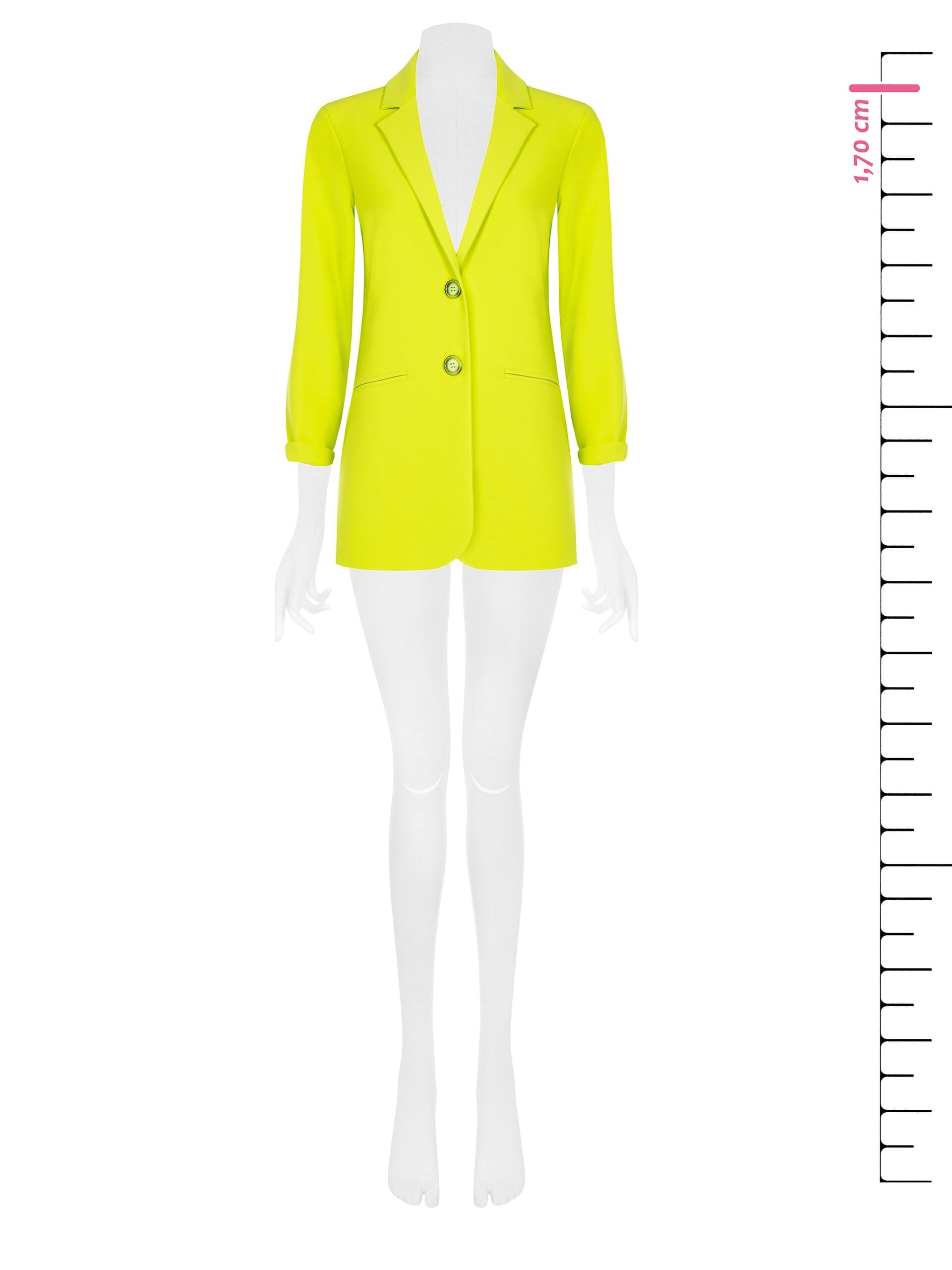 Giacca Blazer Over A 2 Bottoni In Scuba Crepe Rinascimento