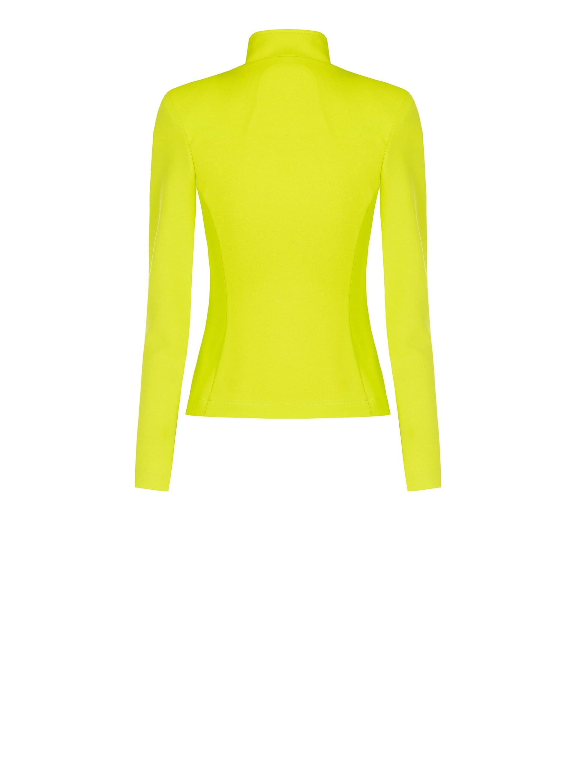 Short Adherent Jacket With Zip In Scuba Crepe Rinascimento