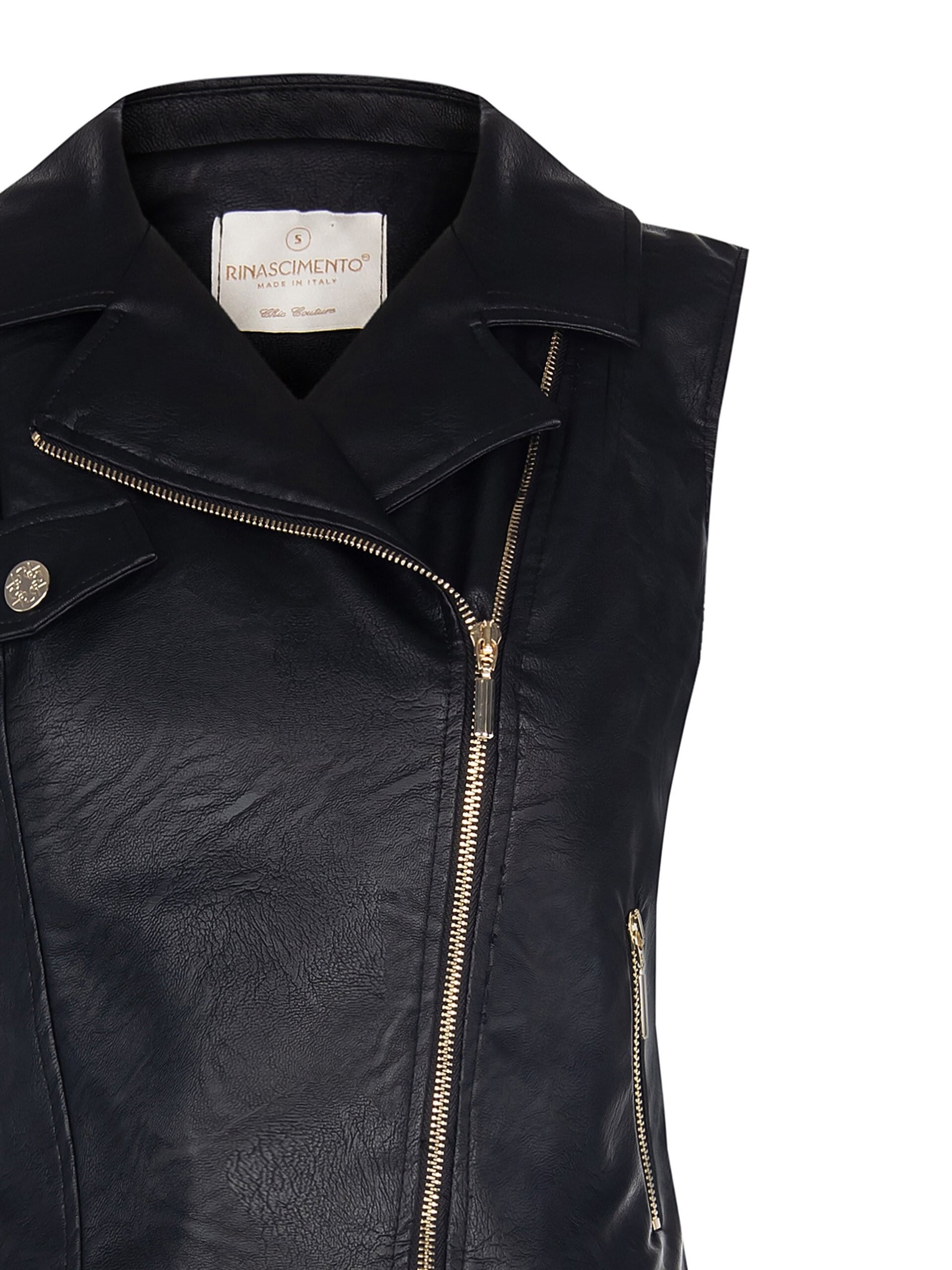 Gilet Chiodo In Simil Pelle Invecchiata Rinascimento