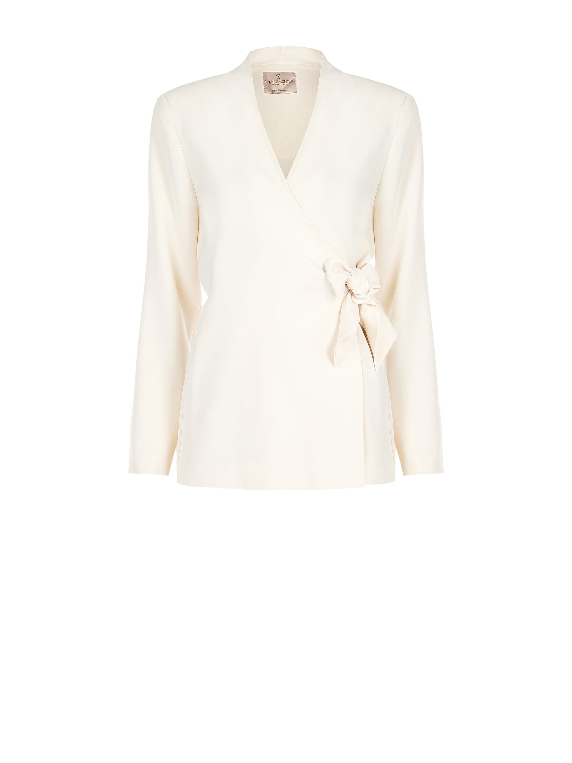 Giacca Ad Incrocio Annodata Sul Lato Con Spalline Rinascimento