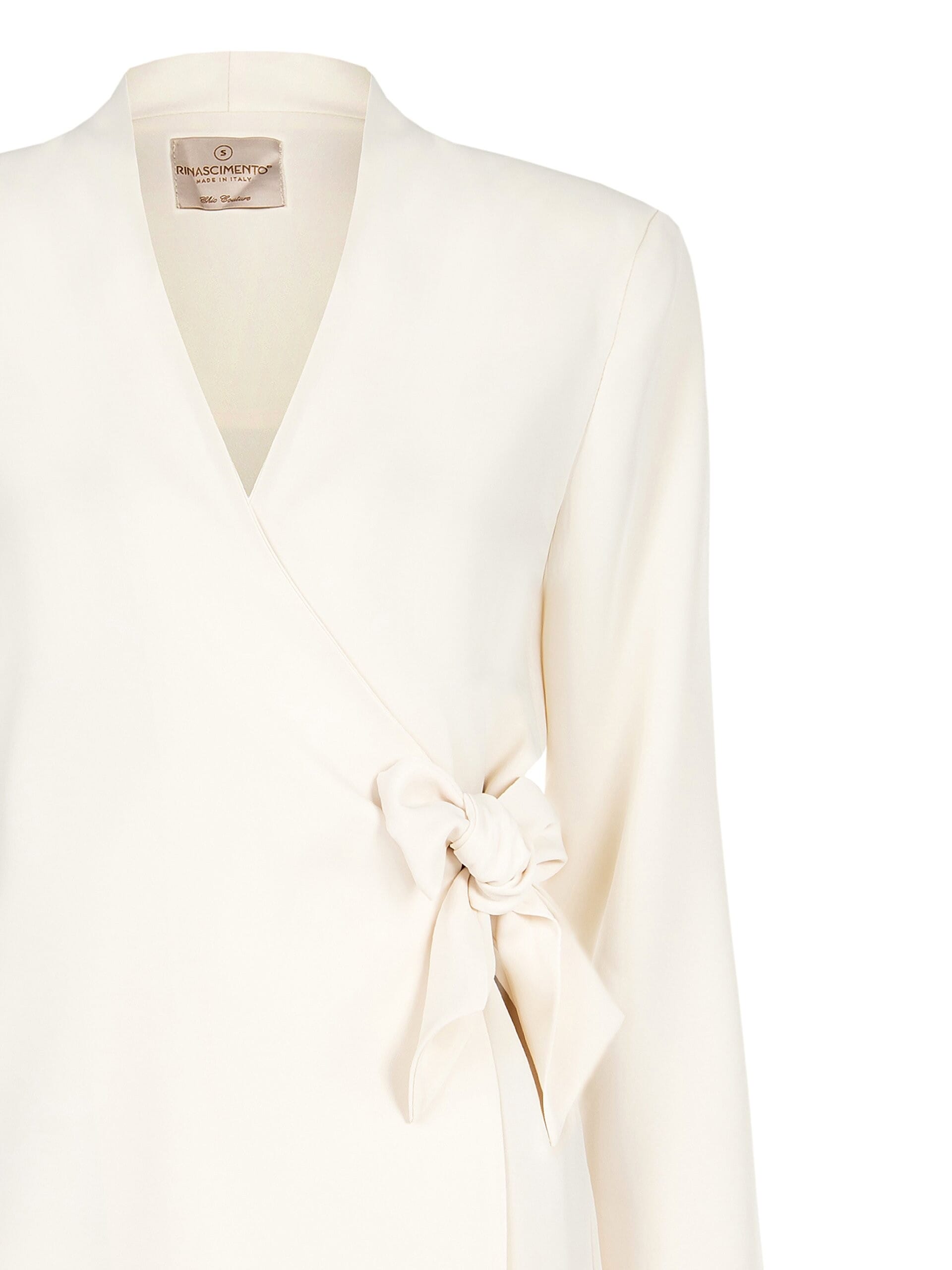 Giacca Ad Incrocio Annodata Sul Lato Con Spalline Rinascimento