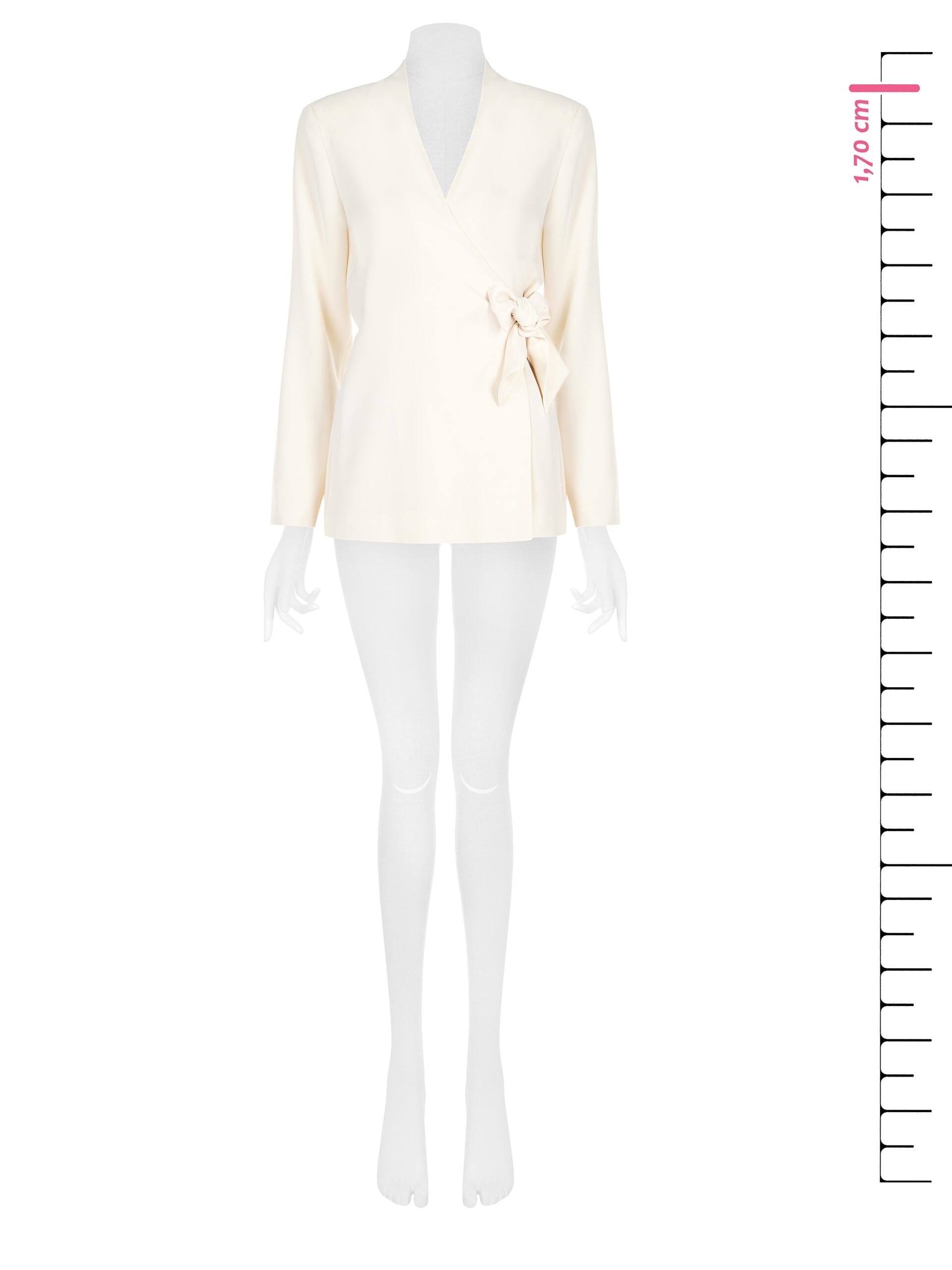 Giacca Ad Incrocio Annodata Sul Lato Con Spalline Rinascimento