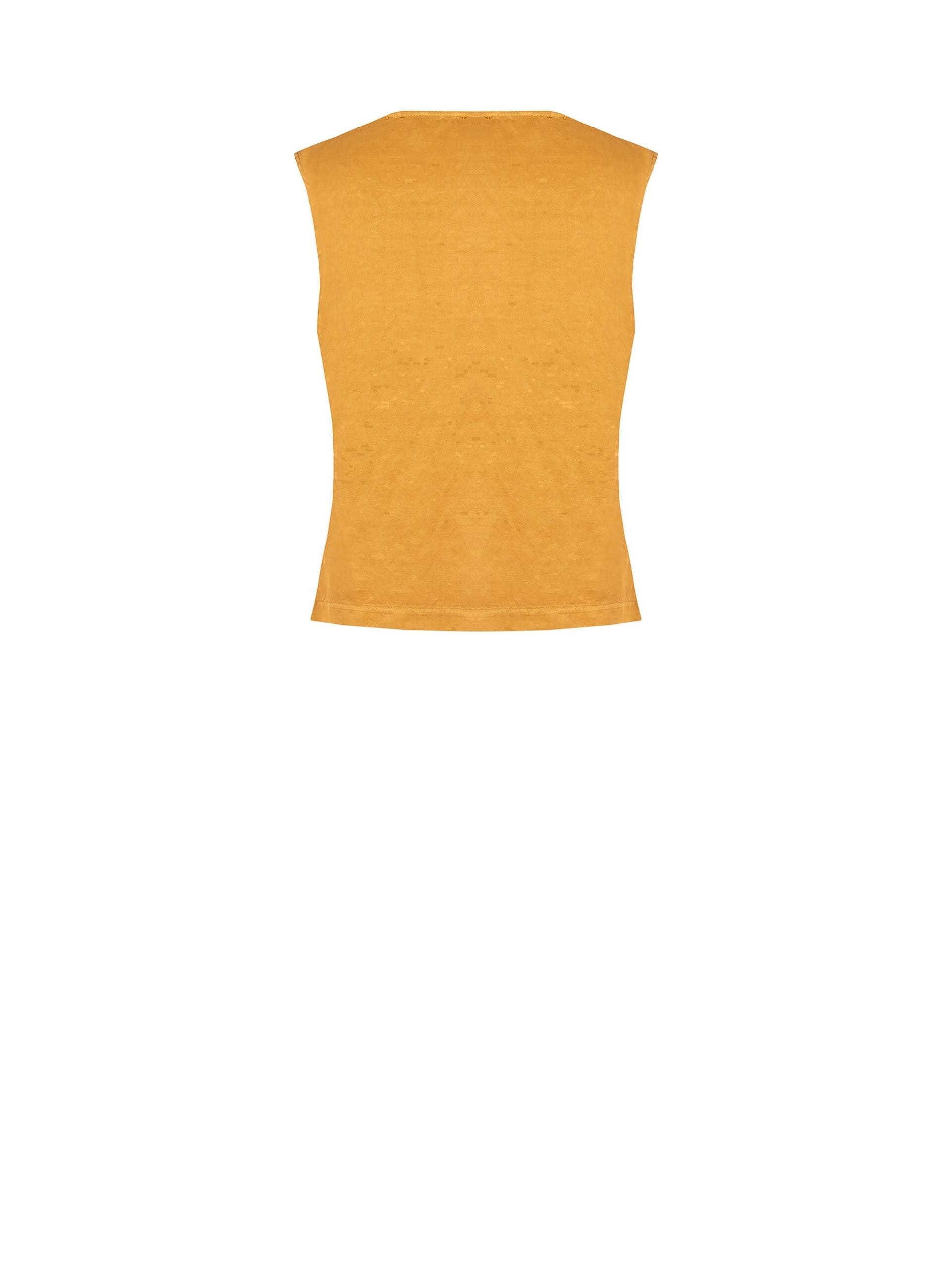 Gilet In Viscosa Lucida Abbottonato Sul Lato Rinascimento