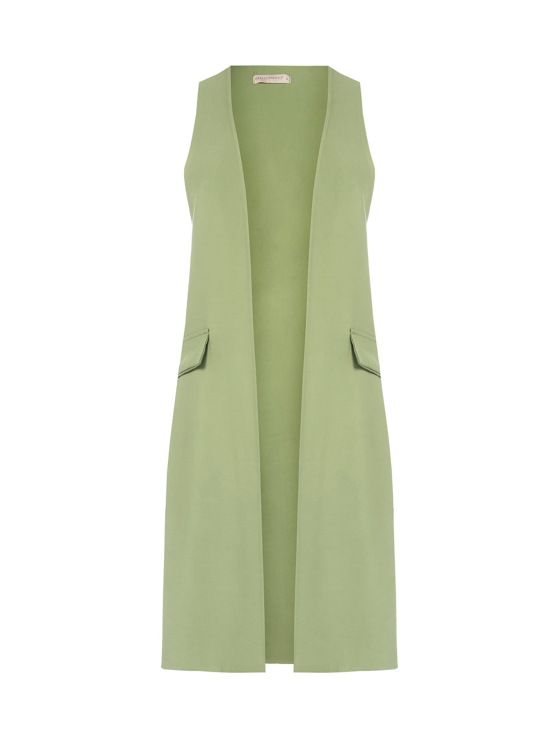 Long gilet ouvert avec fentes latérales Rinascimento