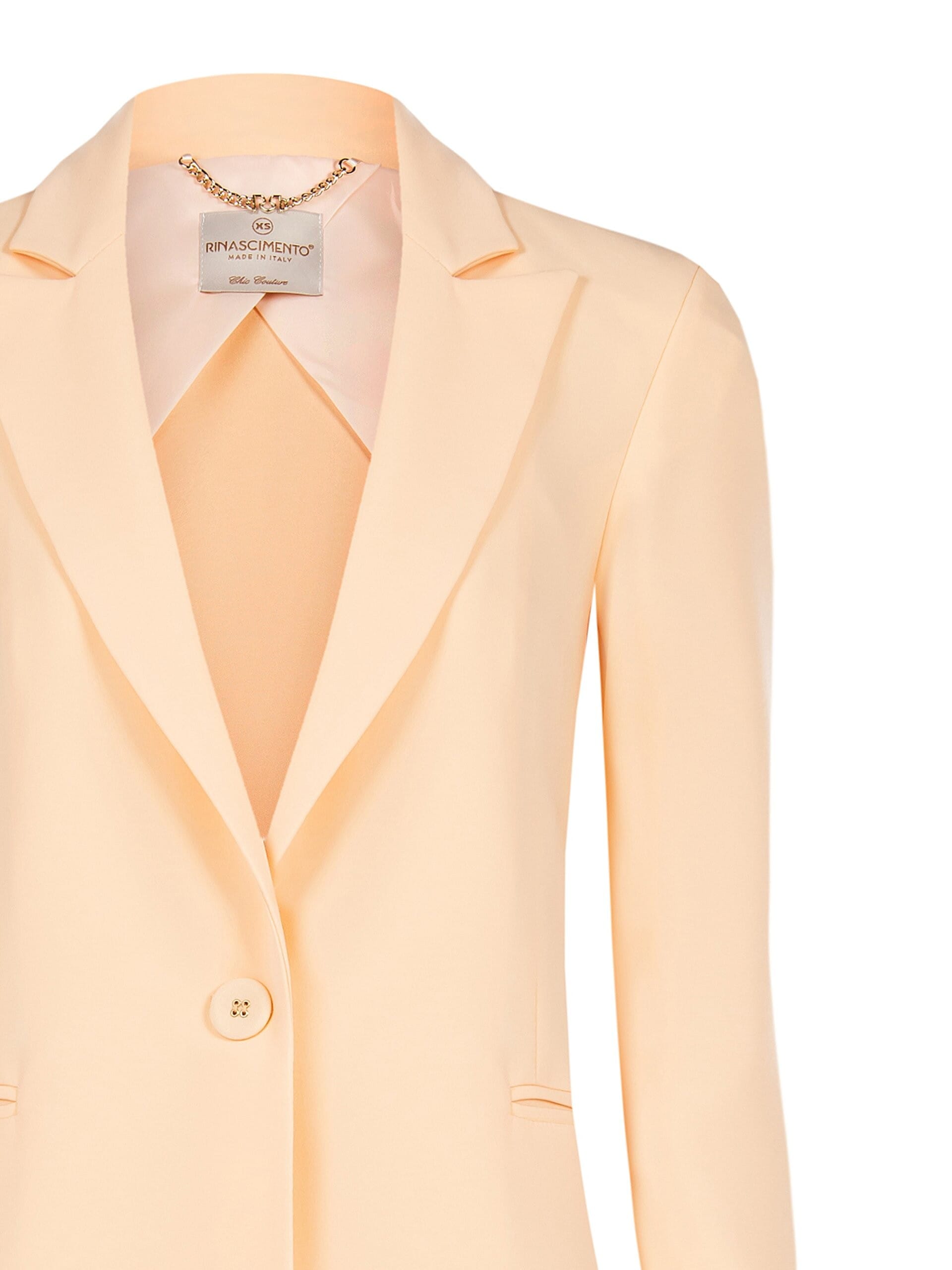 Giacca Blazer Sfiancata In Crepe Rinascimento