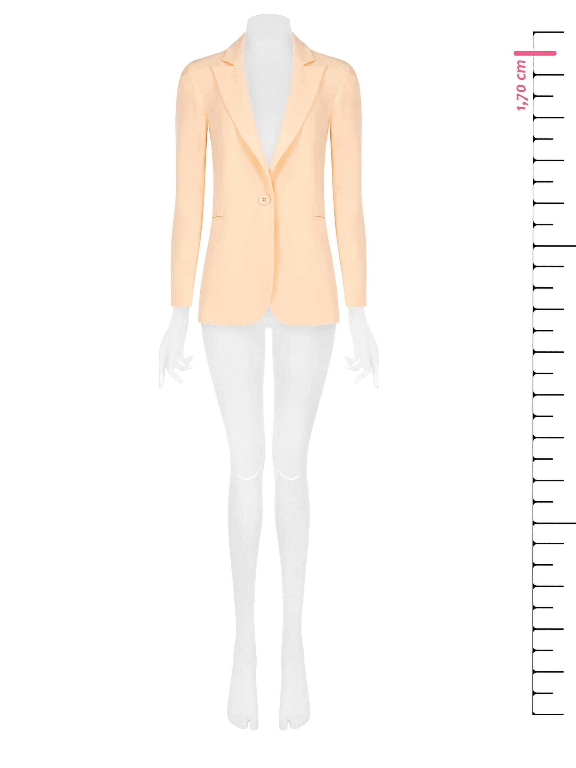 Giacca Blazer Sfiancata In Crepe Rinascimento