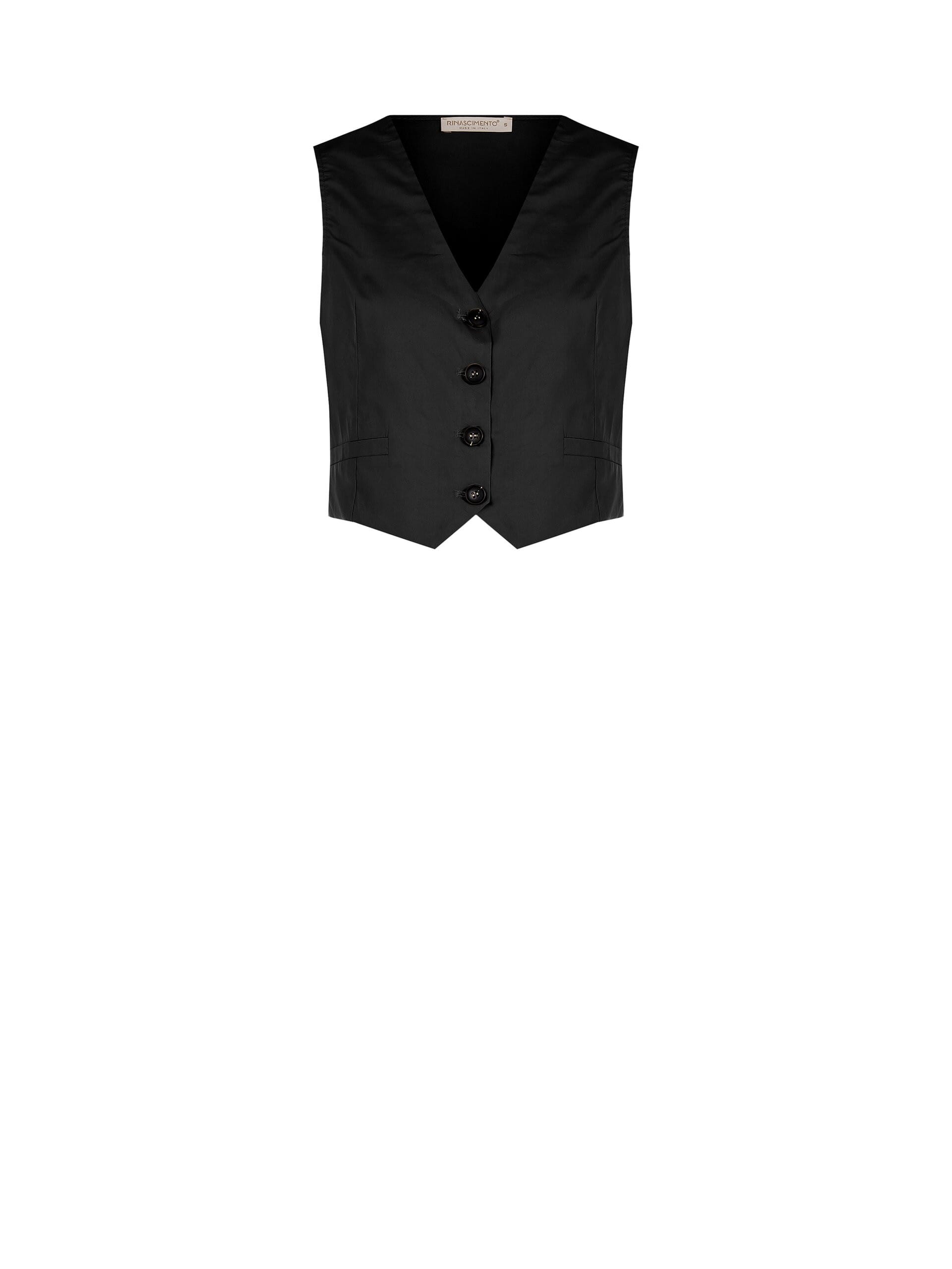 Gilet carré en coton Rinascimento
